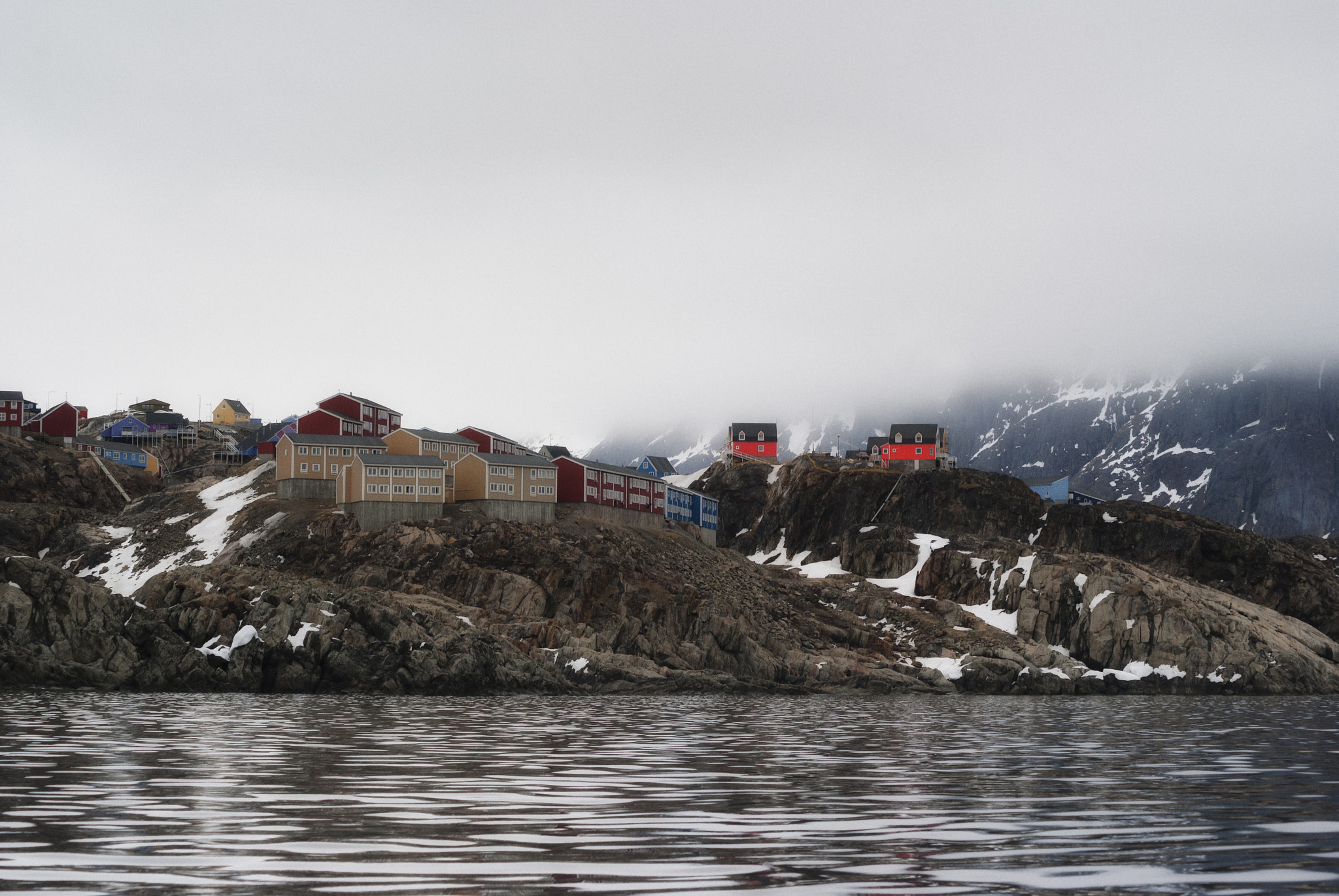 Sony Alpha DSLR-A230 sample photo. Qeeqi from outside sisimiut harbour photography