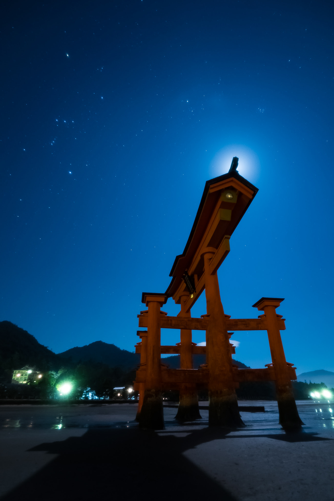 Sony a7S sample photo. Torii gate and orion photography