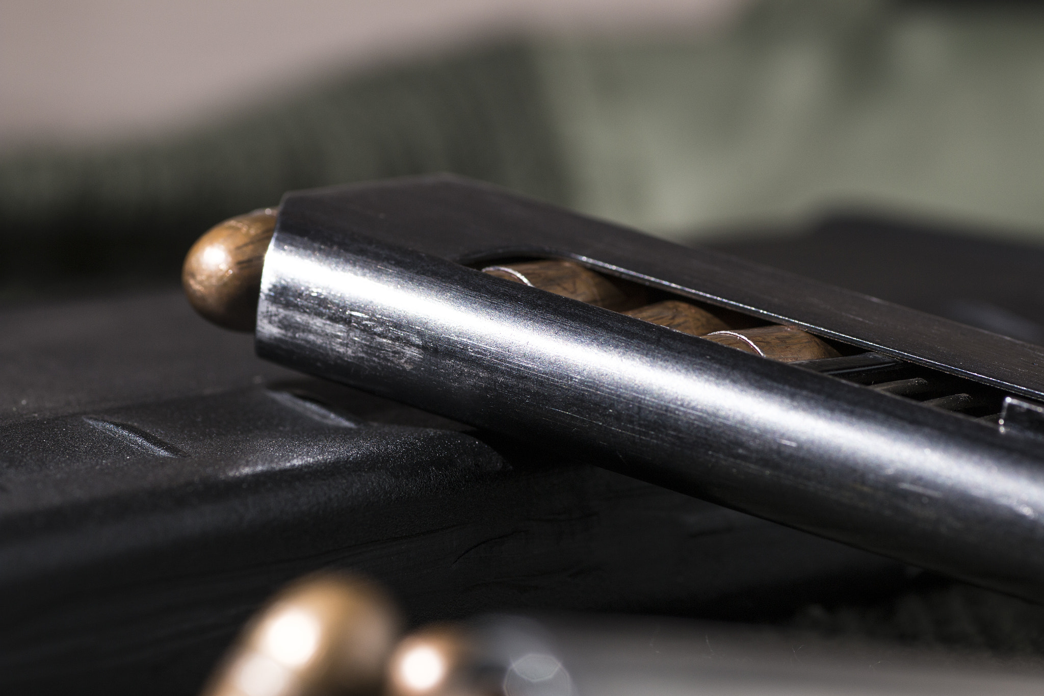 Canon EOS 70D + Tamron SP AF 90mm F2.8 Di Macro sample photo. Rifle and pistol bullets photography