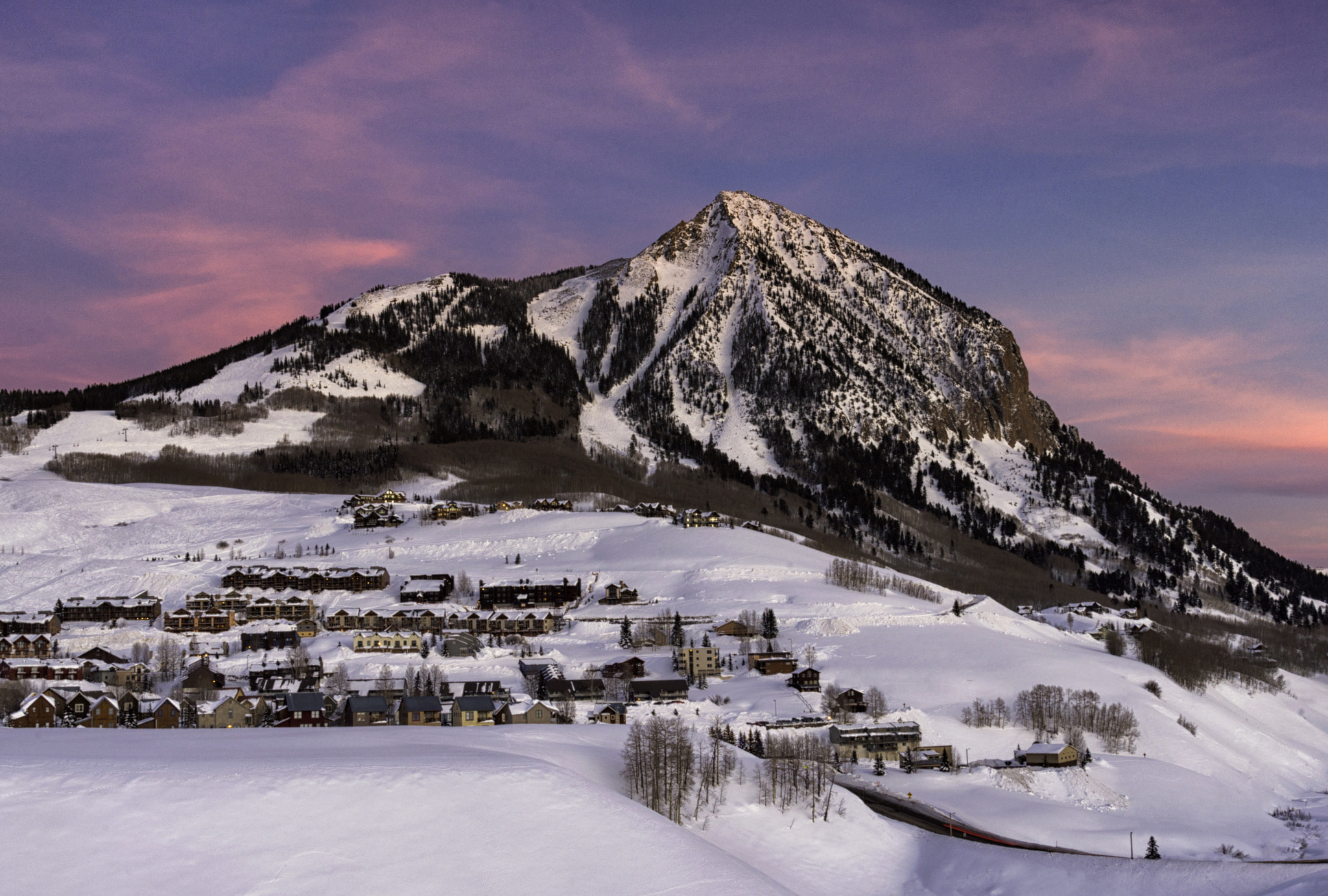 Nikon D3200 sample photo. Crested butte sunset photography
