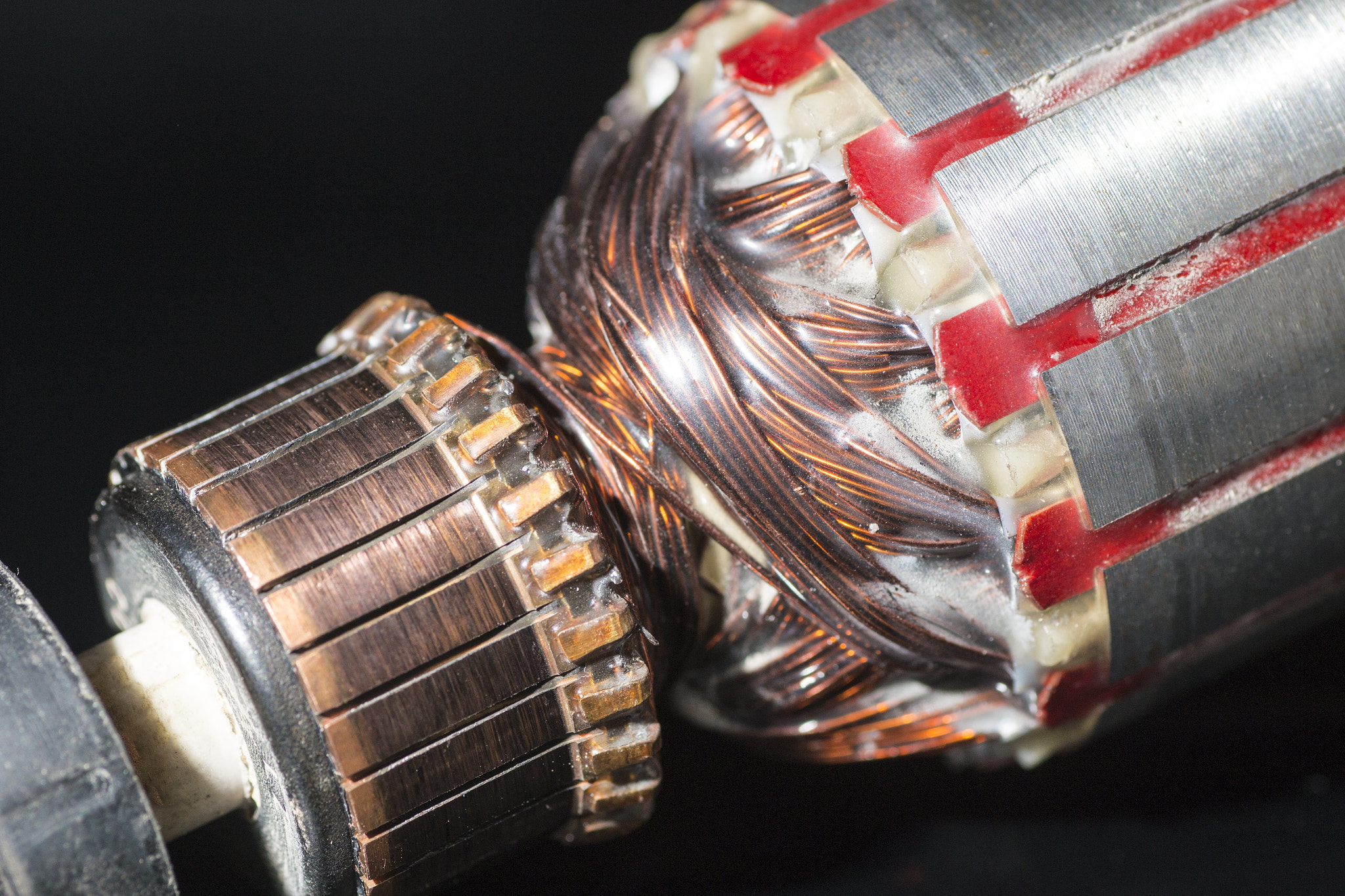 Tamron SP AF 90mm F2.8 Di Macro sample photo. Parts of electric motor isolated photography