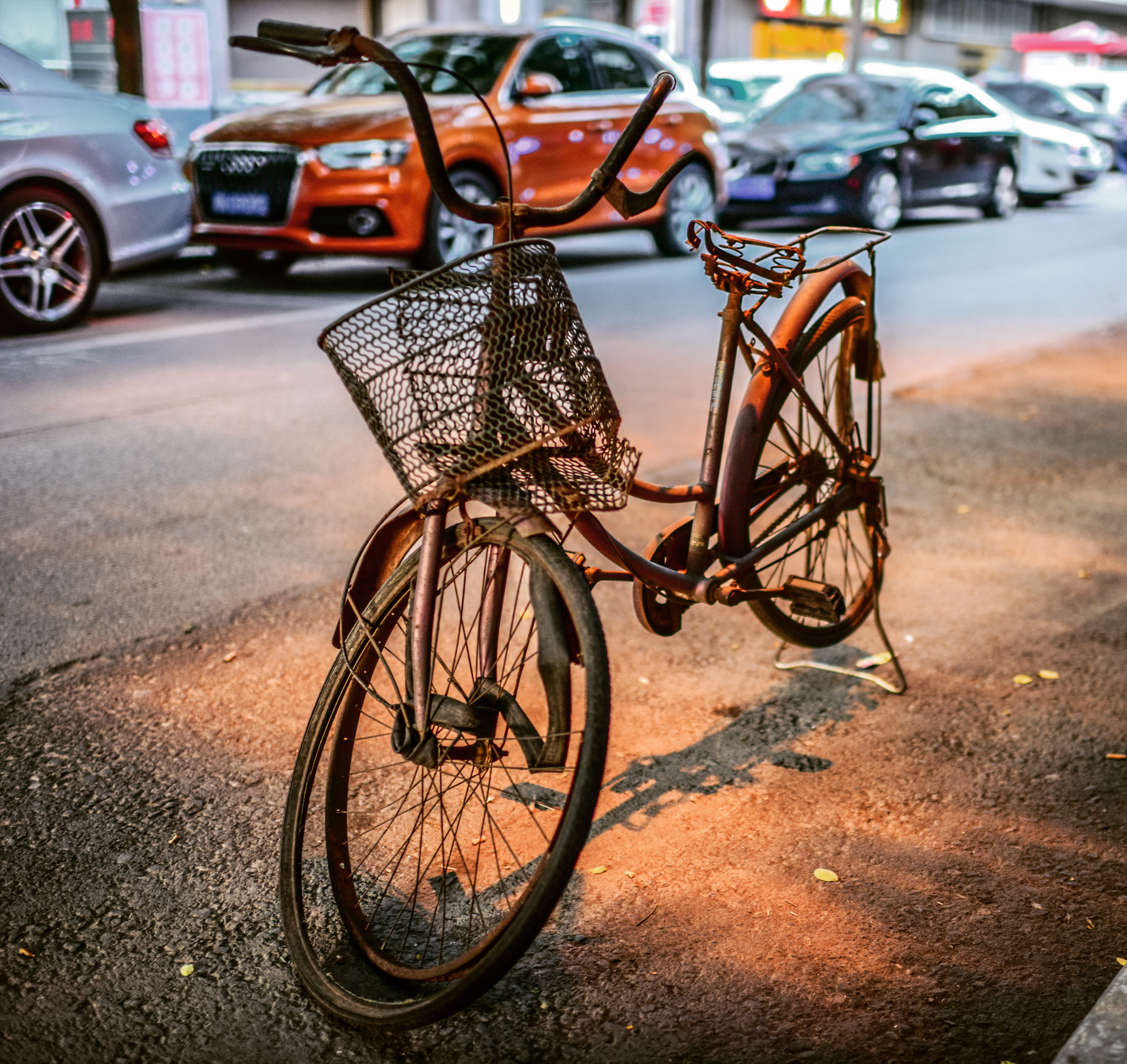 Nikon D810 + Nikon AF-S Nikkor 35mm F1.4G sample photo. A bike… photography