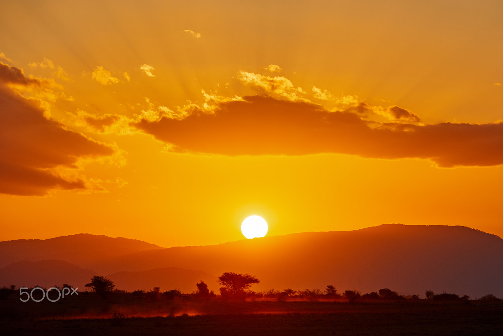 Nikon D800 sample photo. Sunset somewhere in africa photography