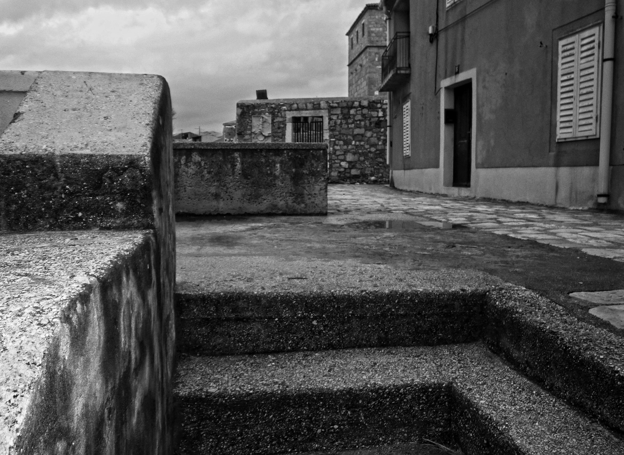 Pentax Optio WG-2 sample photo. Stairs ans tower photography