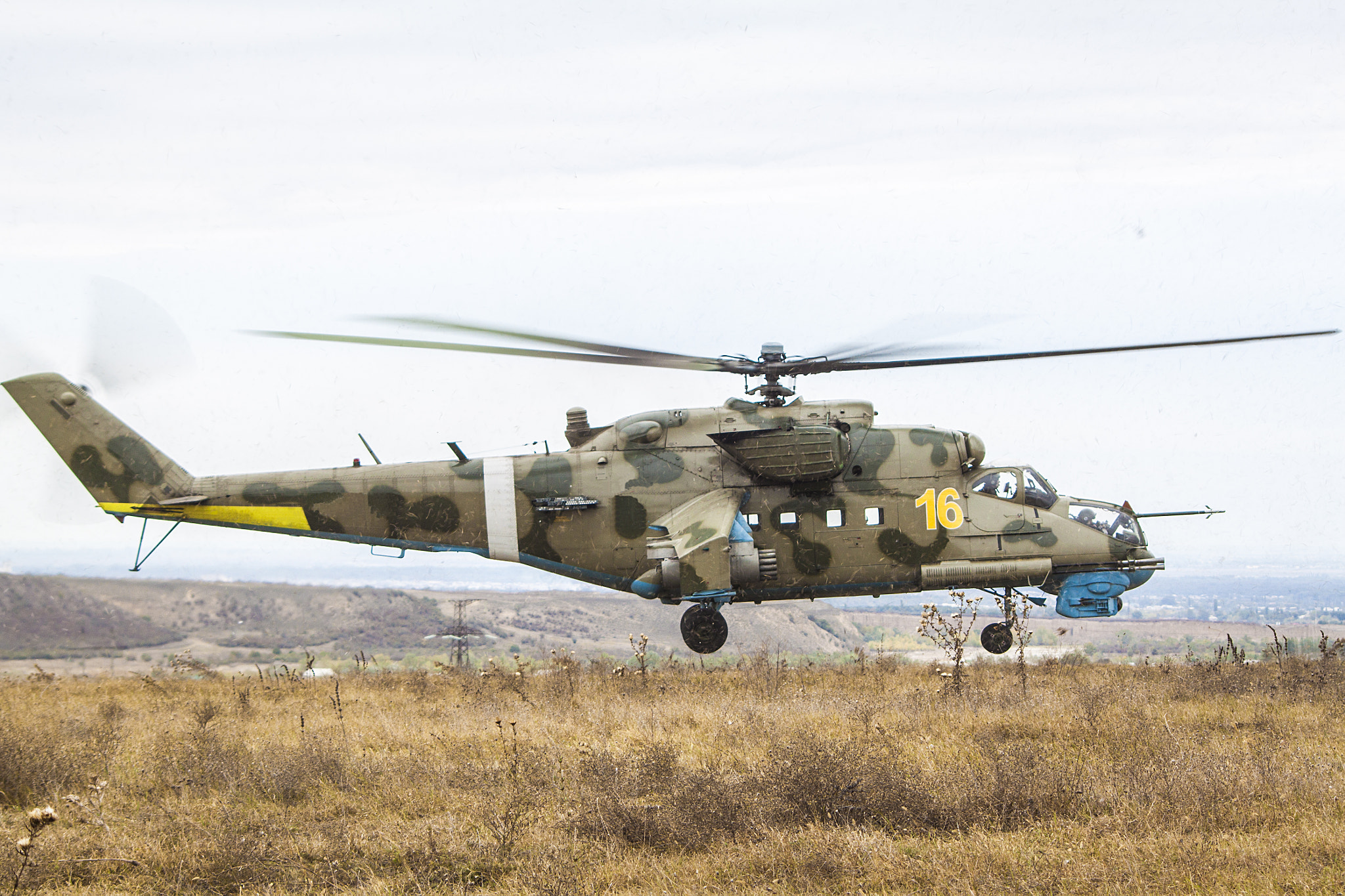 Sigma 70-300mm F4-5.6 APO DG Macro sample photo. Military helicopter in the air photography