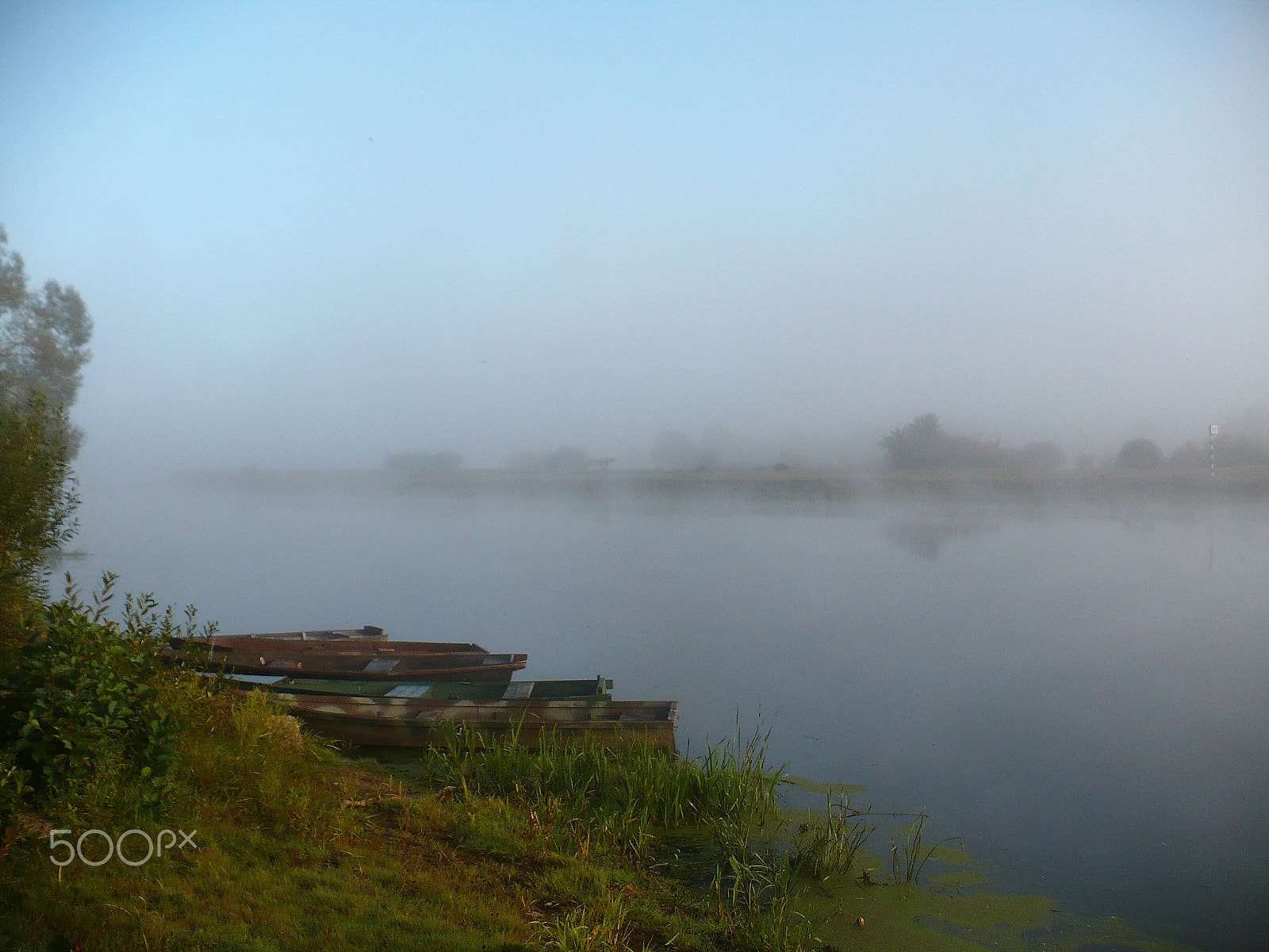 Panasonic DMC-LZ7 sample photo. Fog over the river photography
