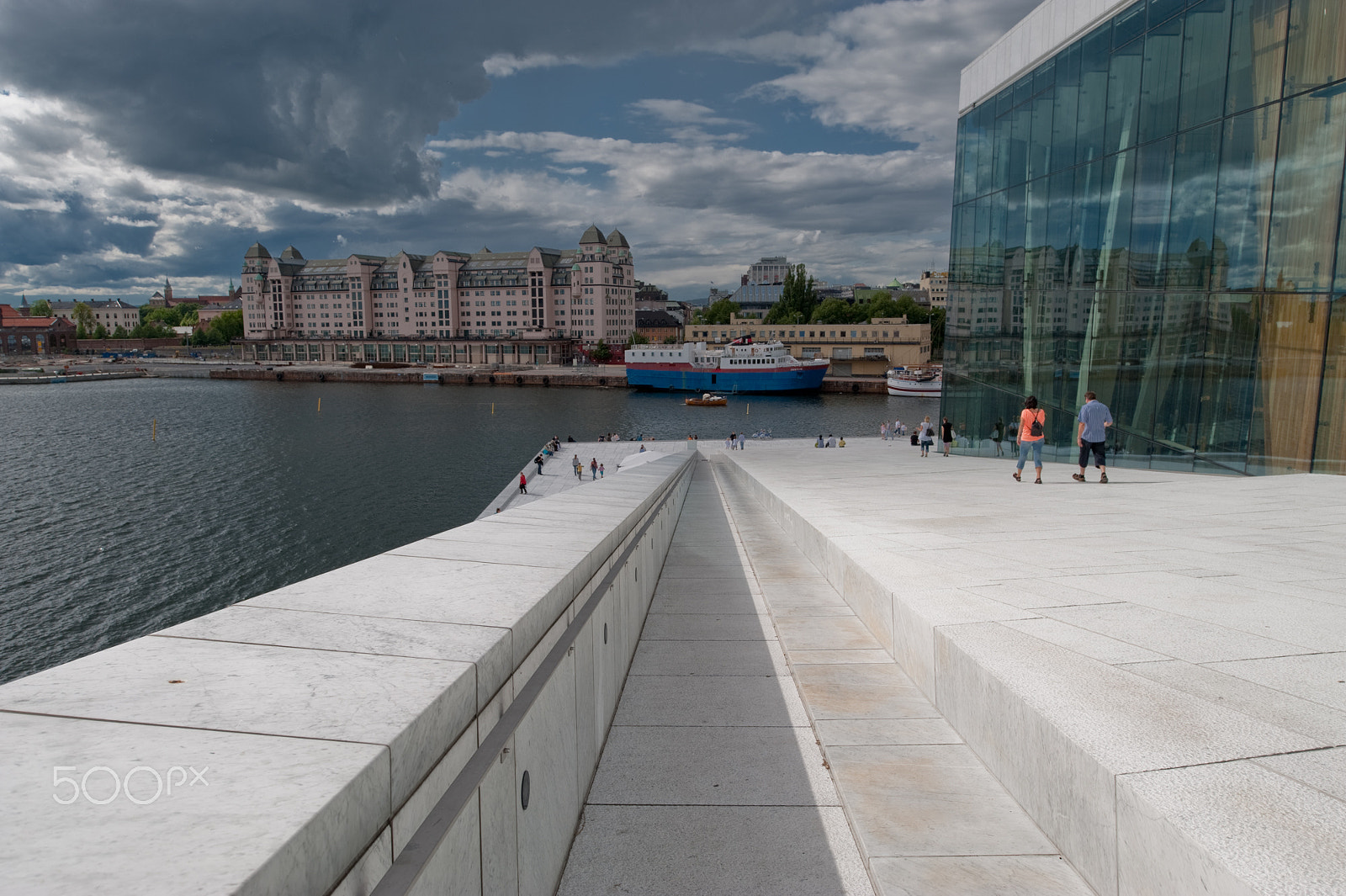 Nikon D700 + Nikon PC-E Nikkor 24mm F3.5D ED Tilt-Shift sample photo. Opera house in oslo photography