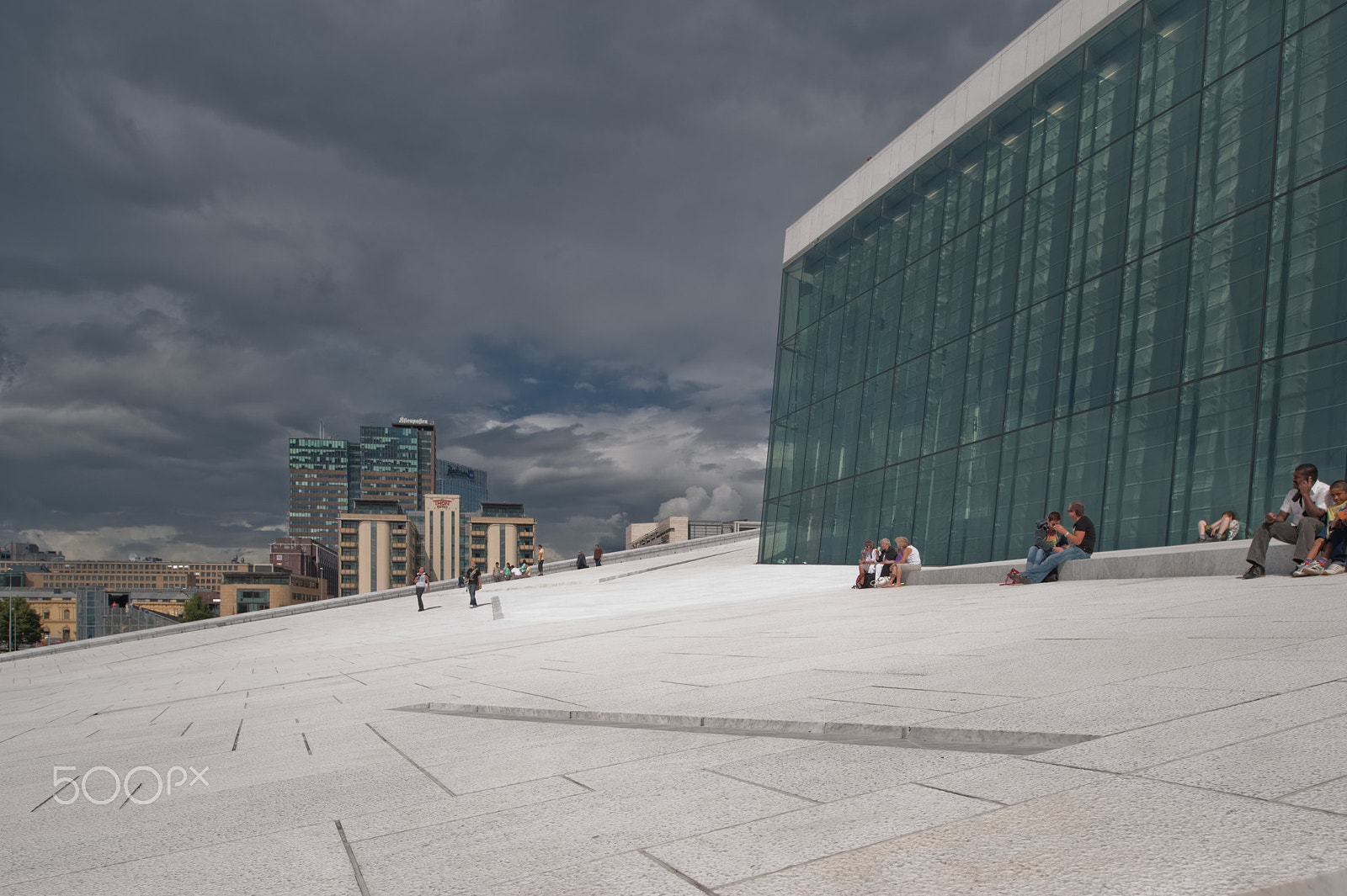 Nikon D700 + Nikon PC-E Nikkor 24mm F3.5D ED Tilt-Shift sample photo. Opera house in oslo photography