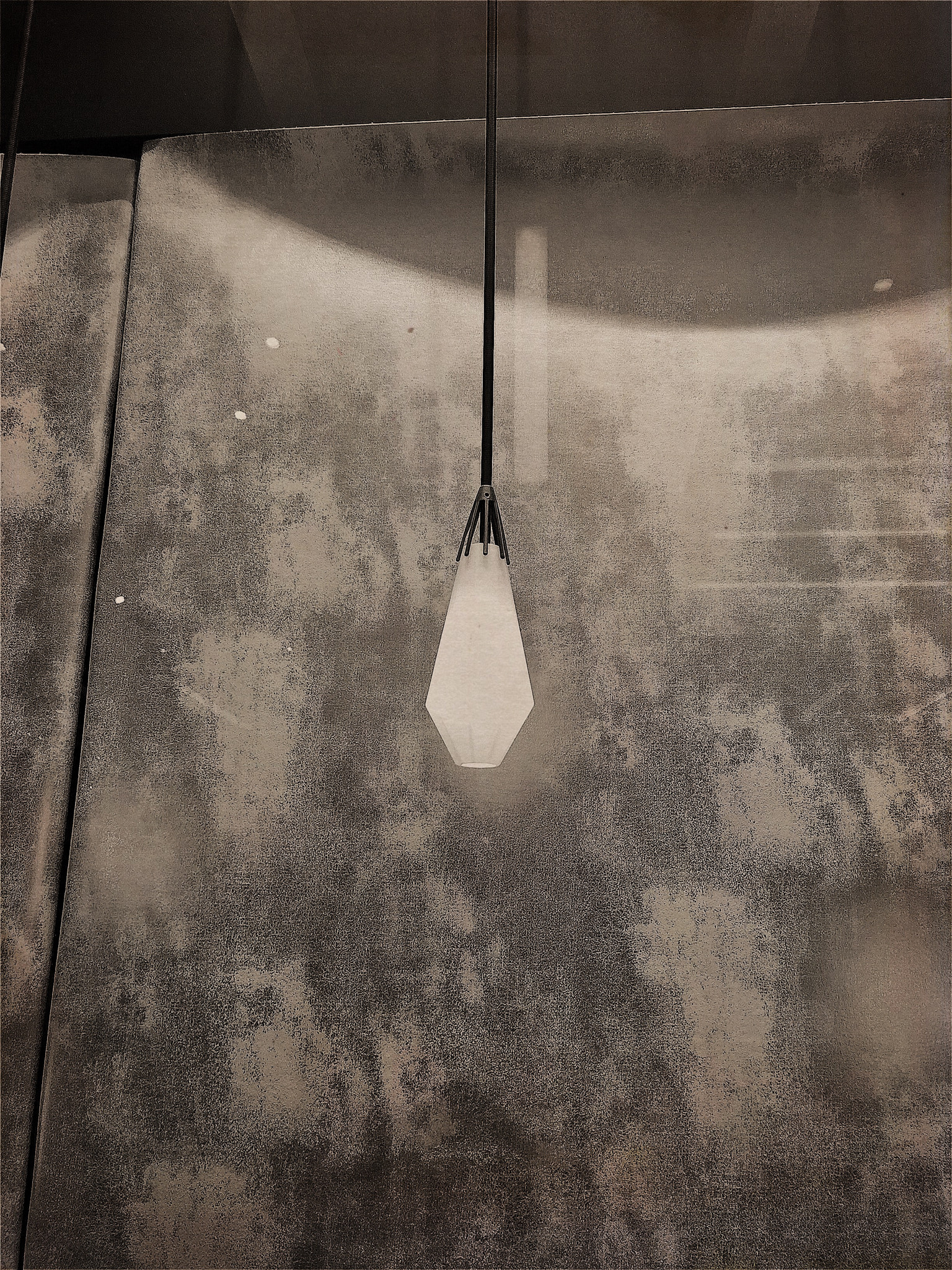 Hipstamatic 331 sample photo. Pendant lamp,bw photography