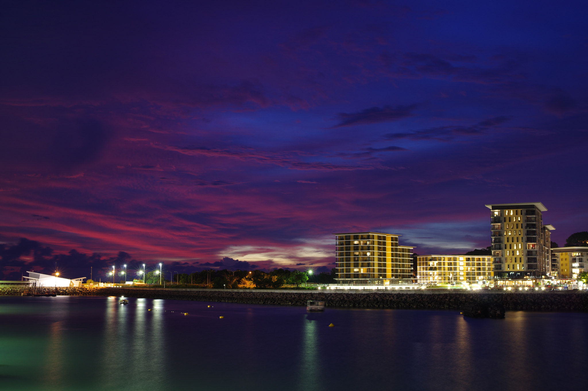 Pentax K-3 sample photo. Tropical city sunset - australia photography