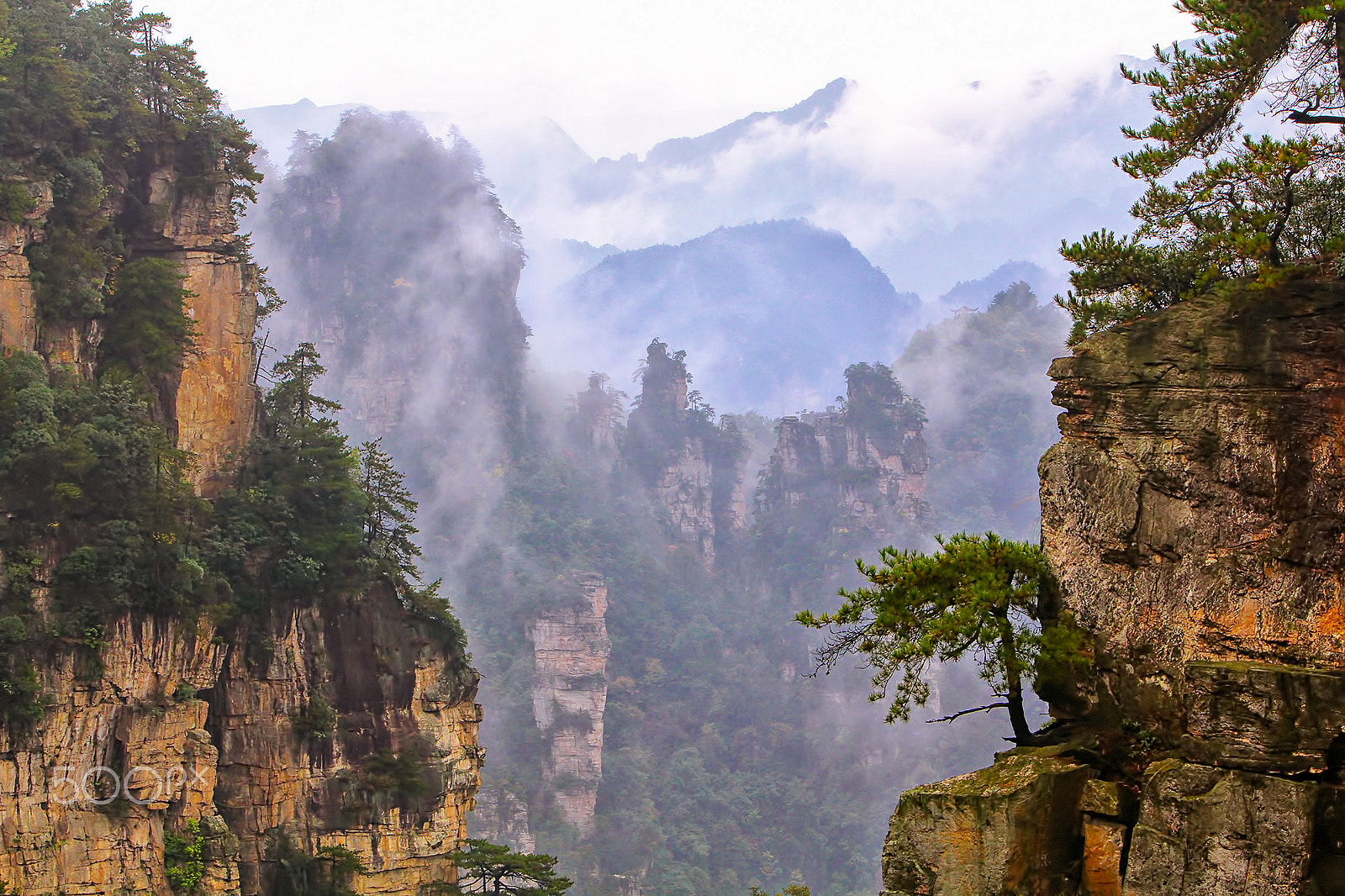 Canon EF 70-200mm F2.8L IS USM sample photo. Tianzi mountain nature reserve-pinnacles #3 photography