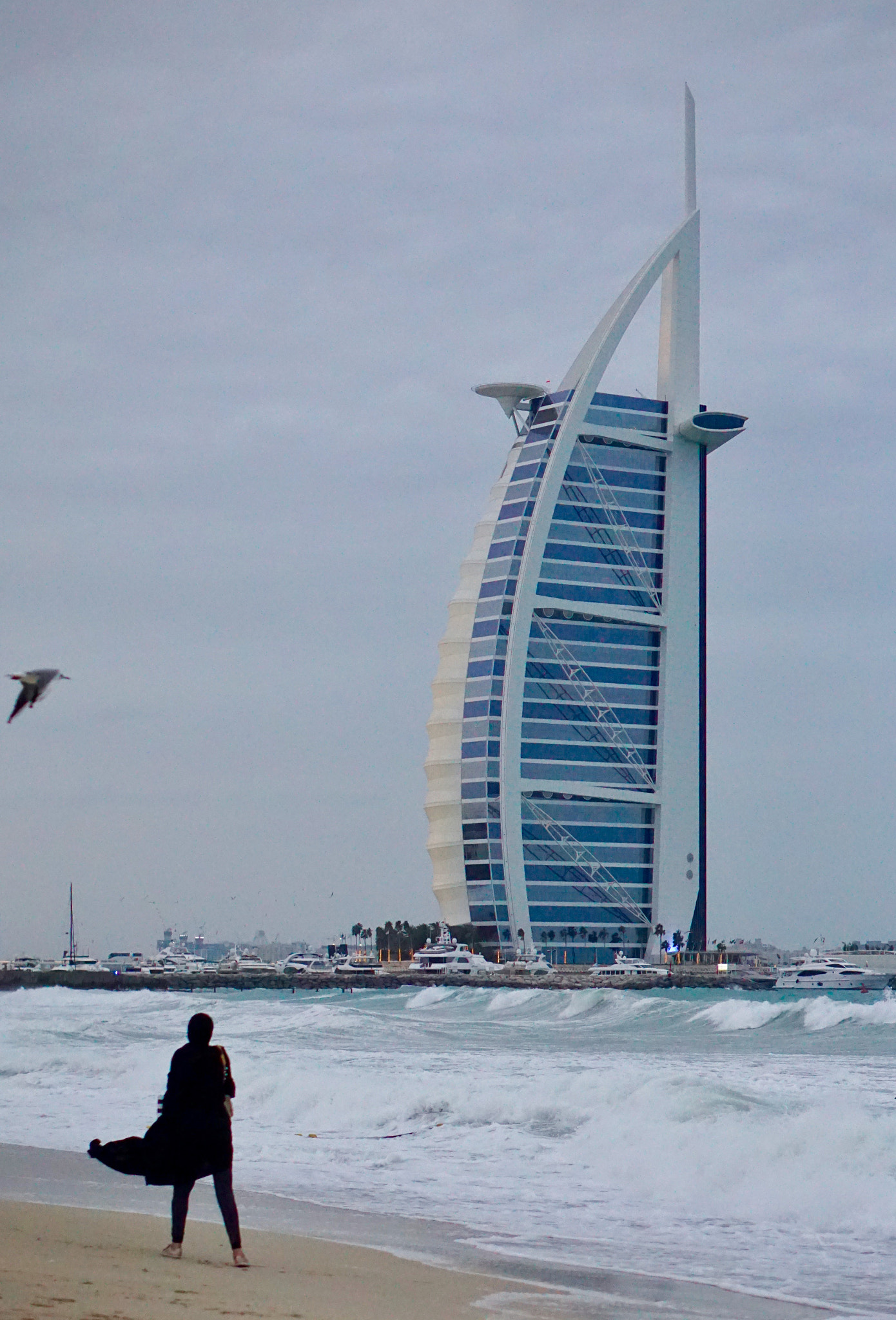 Sony E 50mm F1.8 OSS sample photo. Storm has just started in dubai. photography