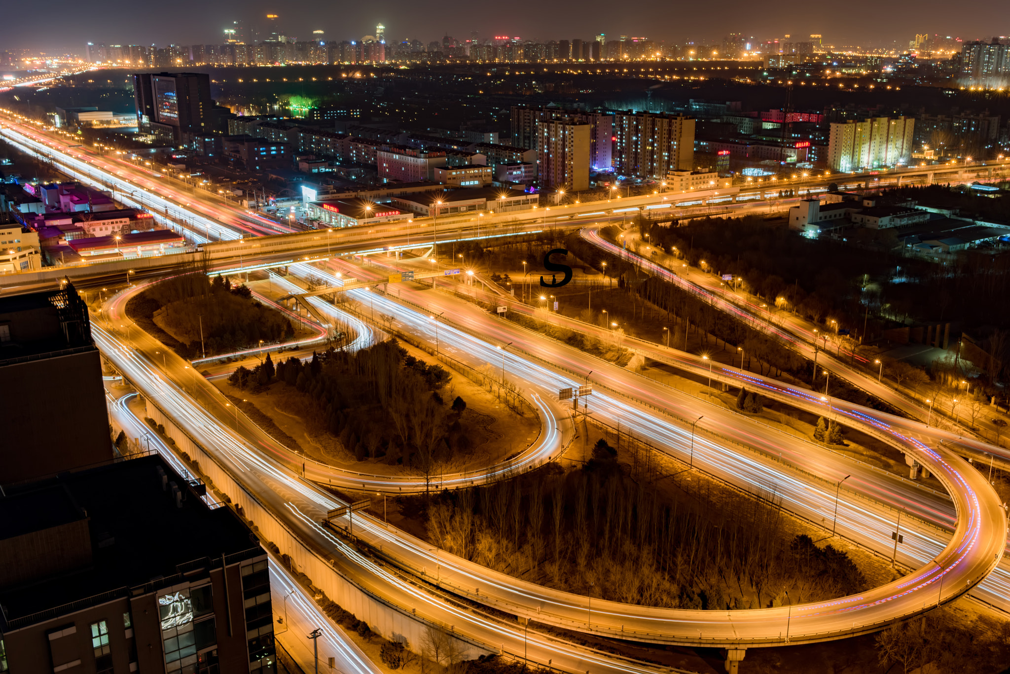 Nikon D810 + Tamron SP 35mm F1.8 Di VC USD sample photo. The 5th ring rd night photography