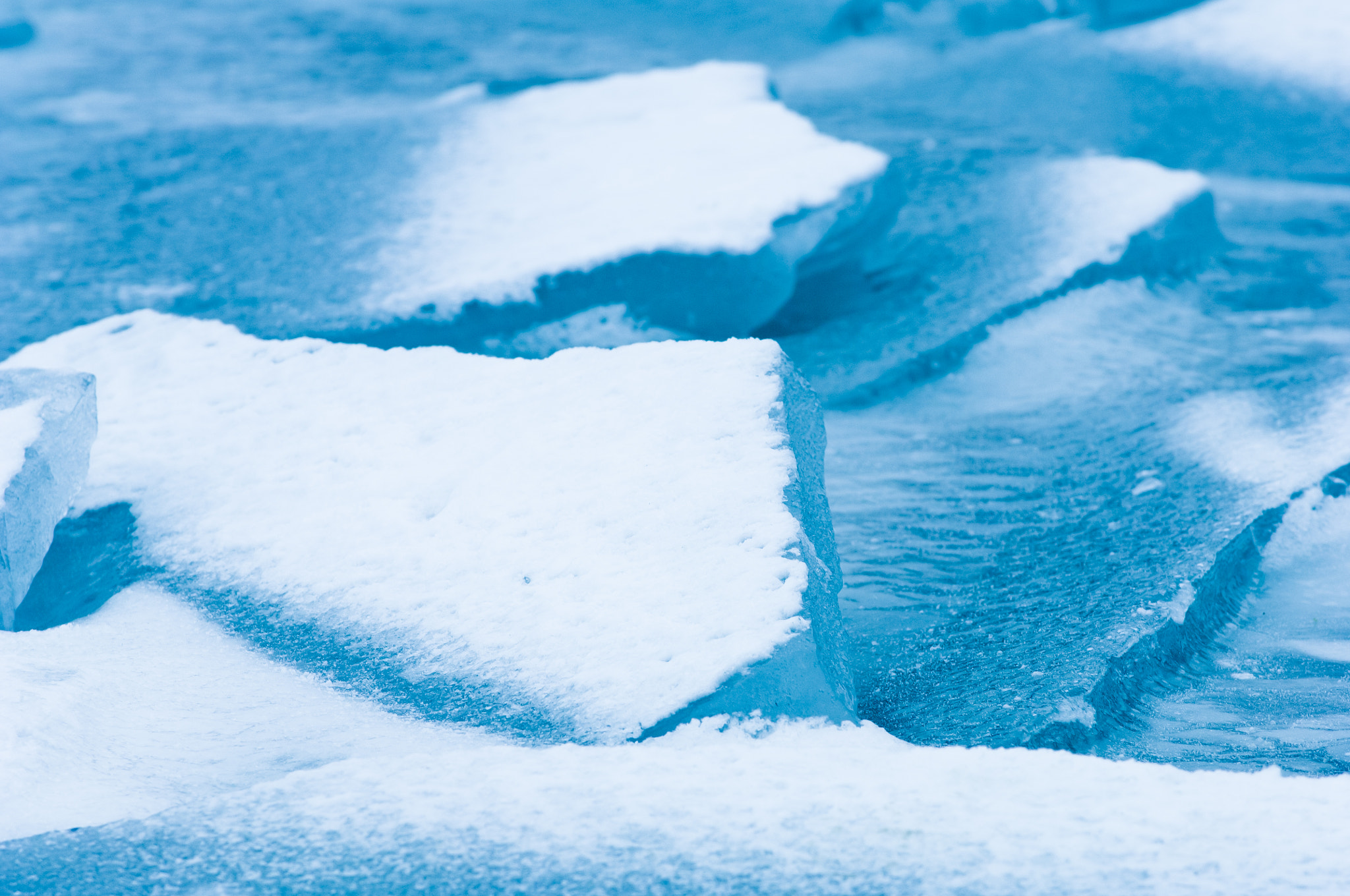 Nikon D2X sample photo. Winter scene with frozen ice-pack ice float and other formations photography