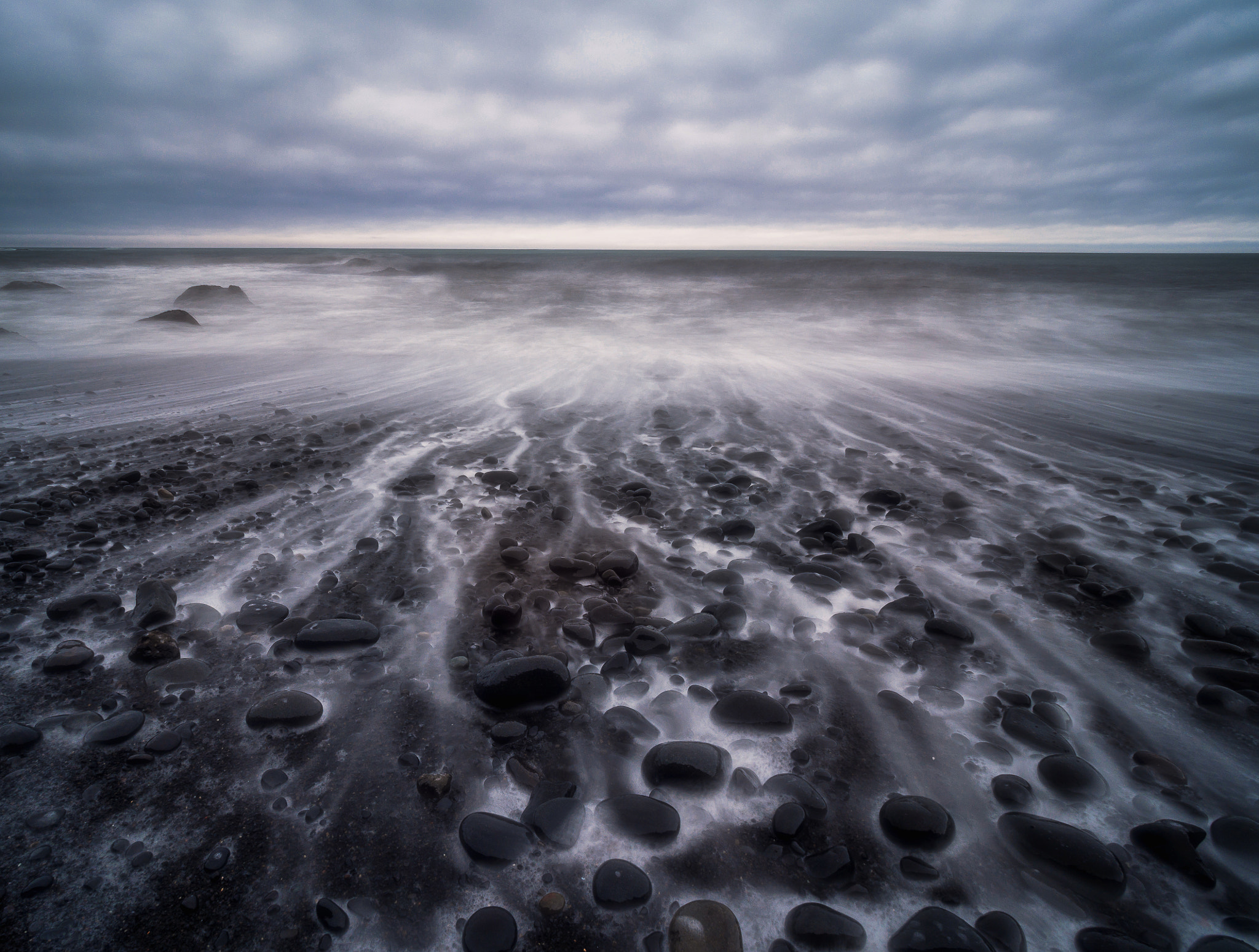 Olympus OM-D E-M5 + Olympus M.Zuiko Digital ED 7-14mm F2.8 PRO sample photo. Black sand. vik, iceland photography