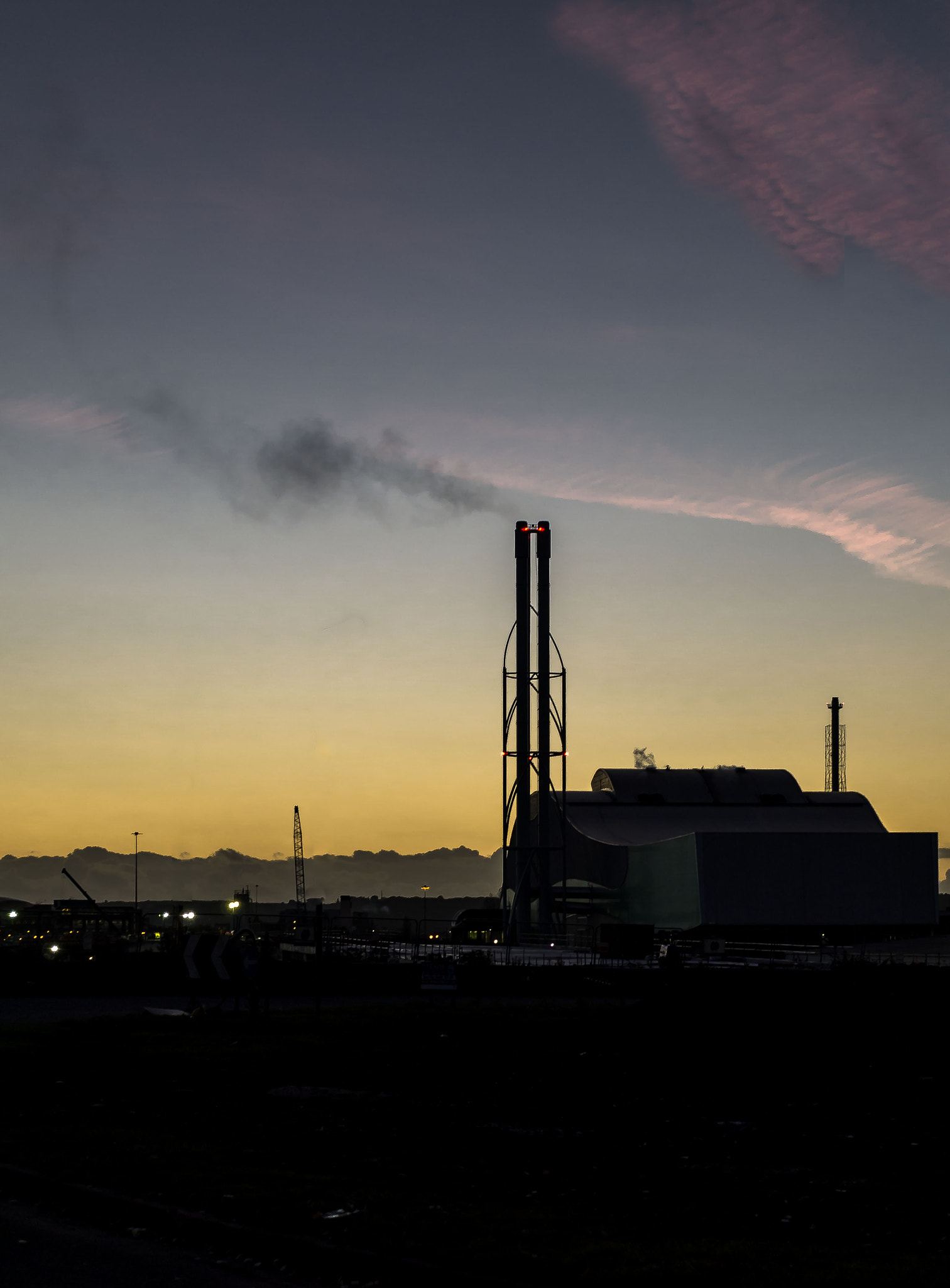 Sigma 30mm F2.8 EX DN sample photo. Industrial sunset photography