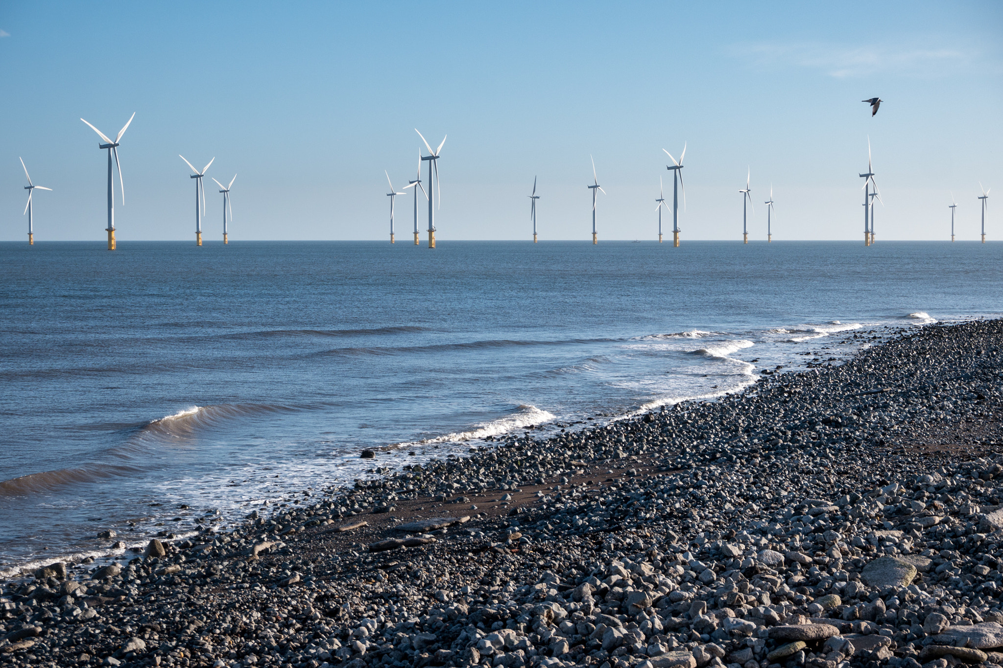 LUMIX G VARIO PZ 14-42/F3.5-5.6 sample photo. Teesside wind farm, redcar photography