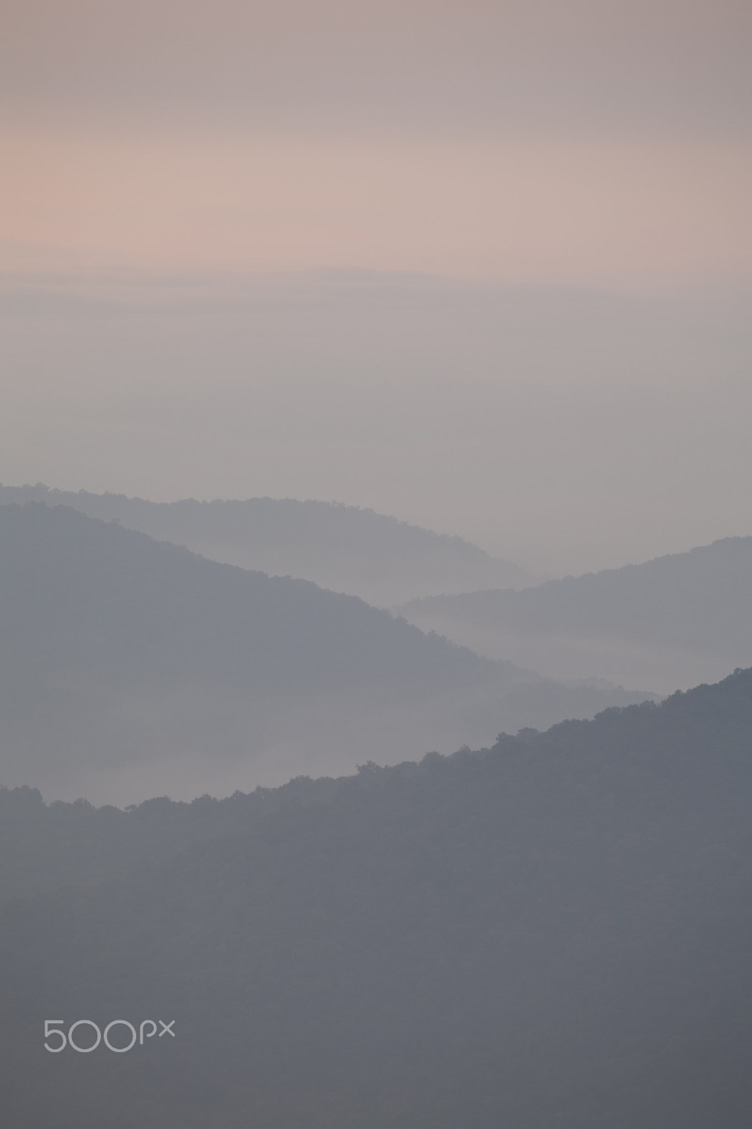 Canon EOS 5D sample photo. Pastel morning view from blue ridge parkway photography