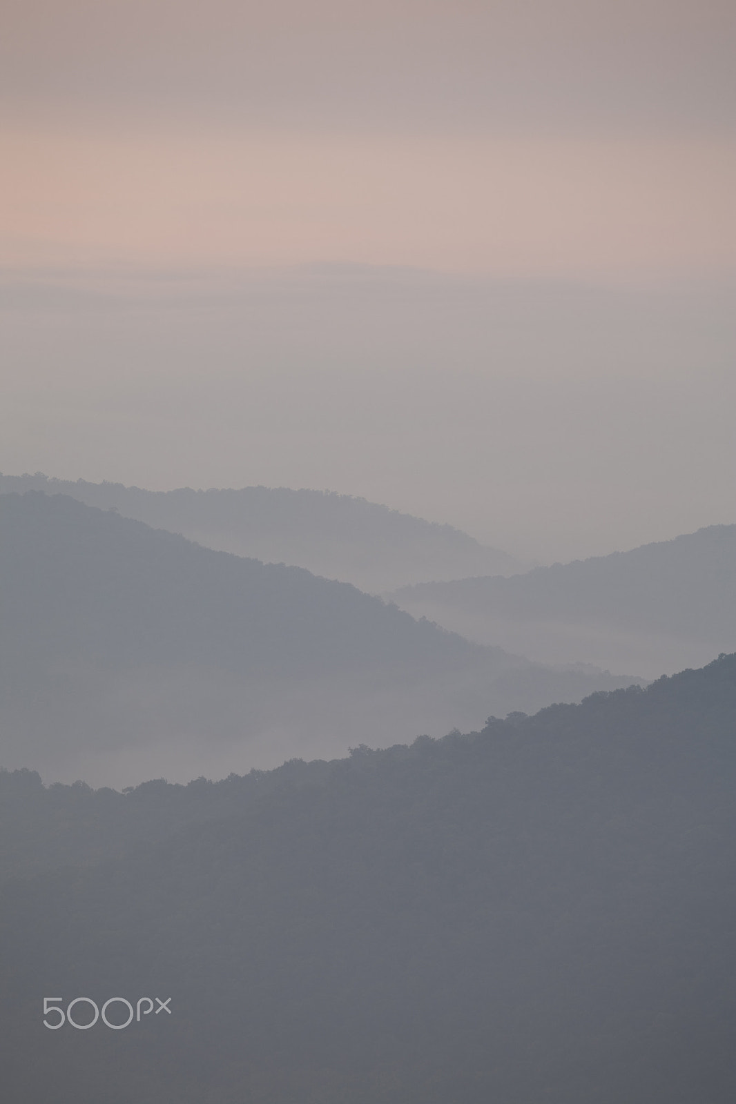 Canon EF 100-400mm F4.5-5.6L IS USM sample photo. Pastel morning view from blue ridge parkway photography