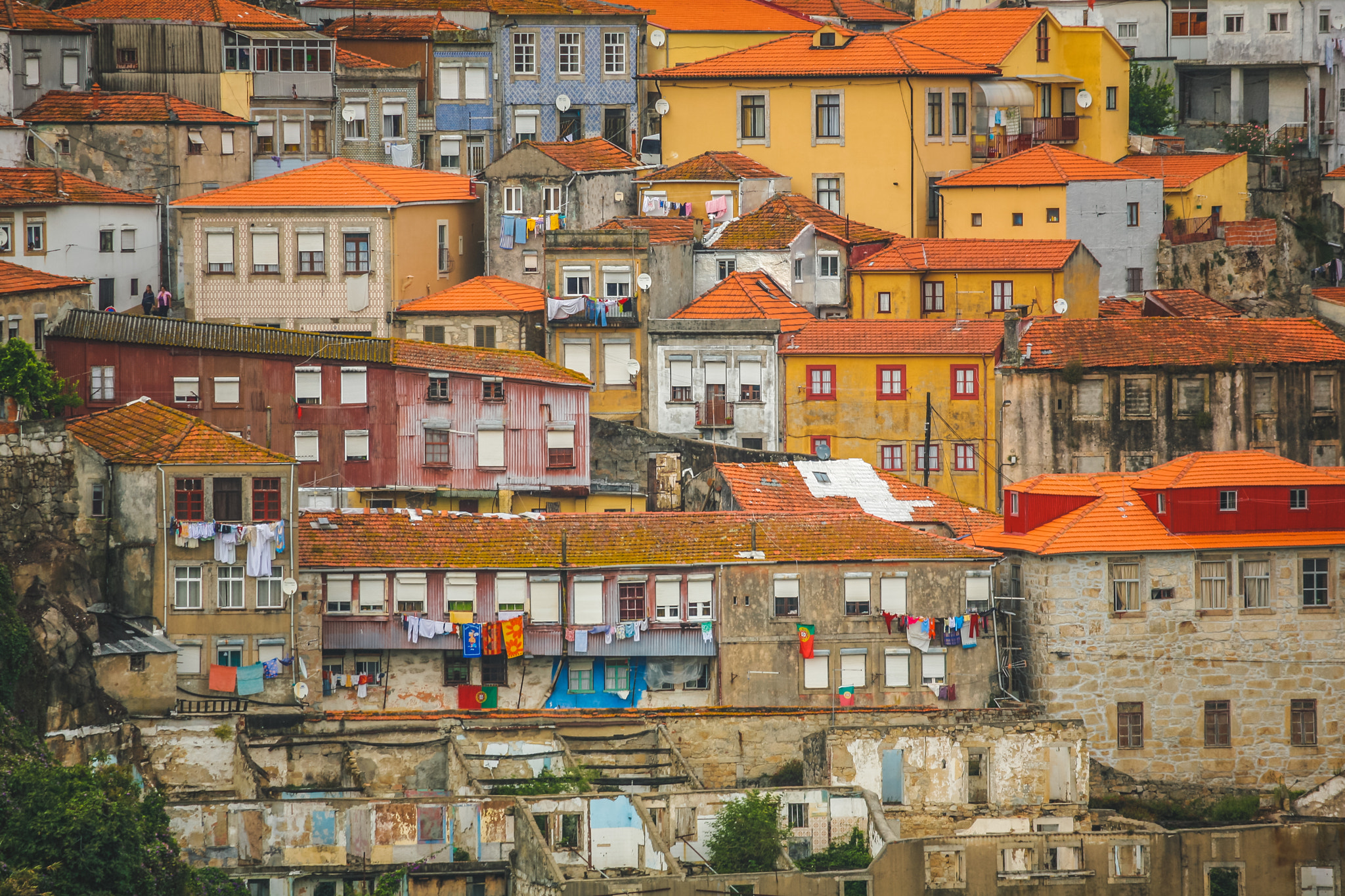 Canon EOS 5D + Canon EF 100-400mm F4.5-5.6L IS USM sample photo. Old city of porto photography