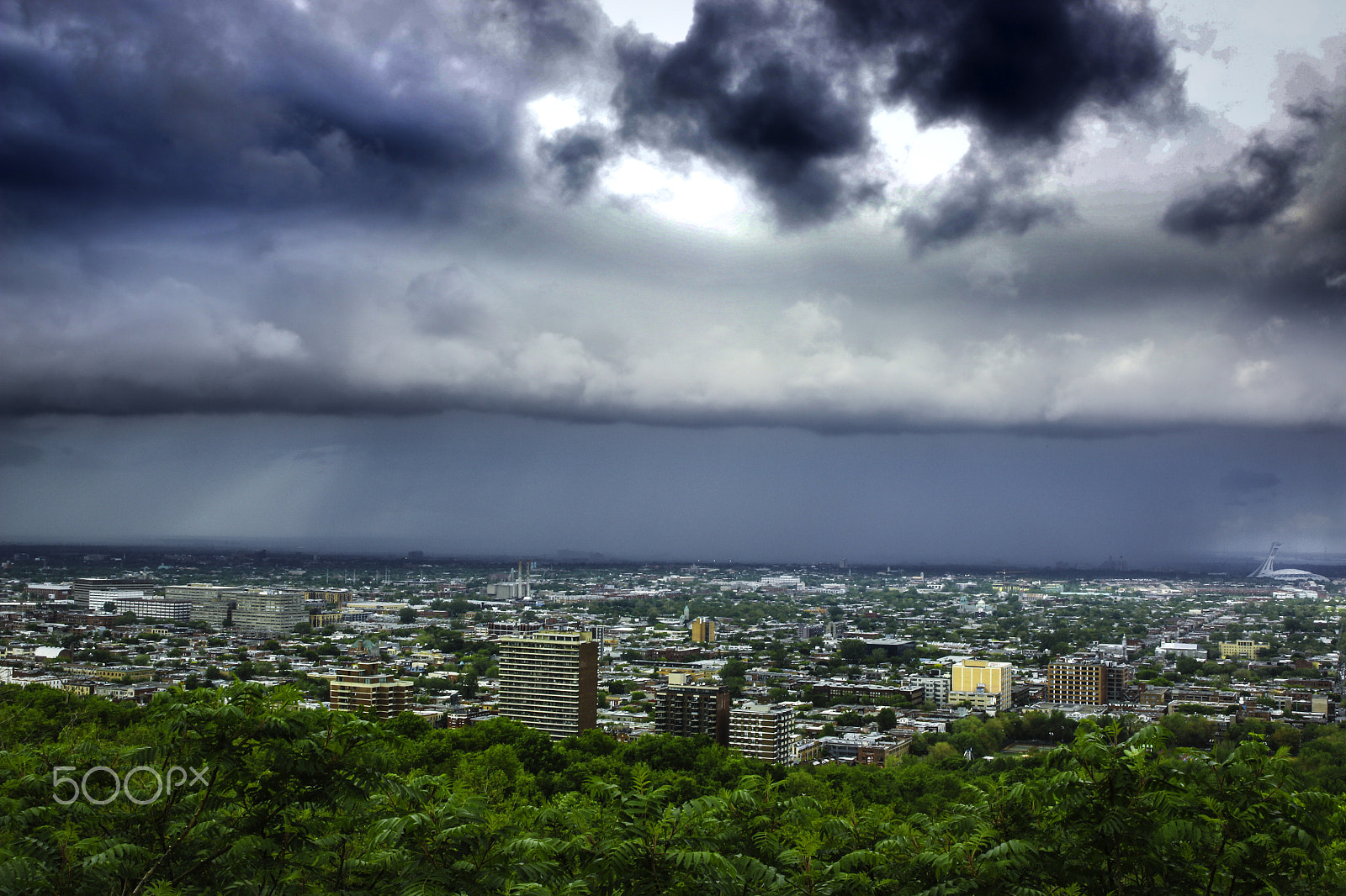 Canon EF 24-70mm F2.8L II USM sample photo. Beauty of montreal skyline even on a cloudy day photography