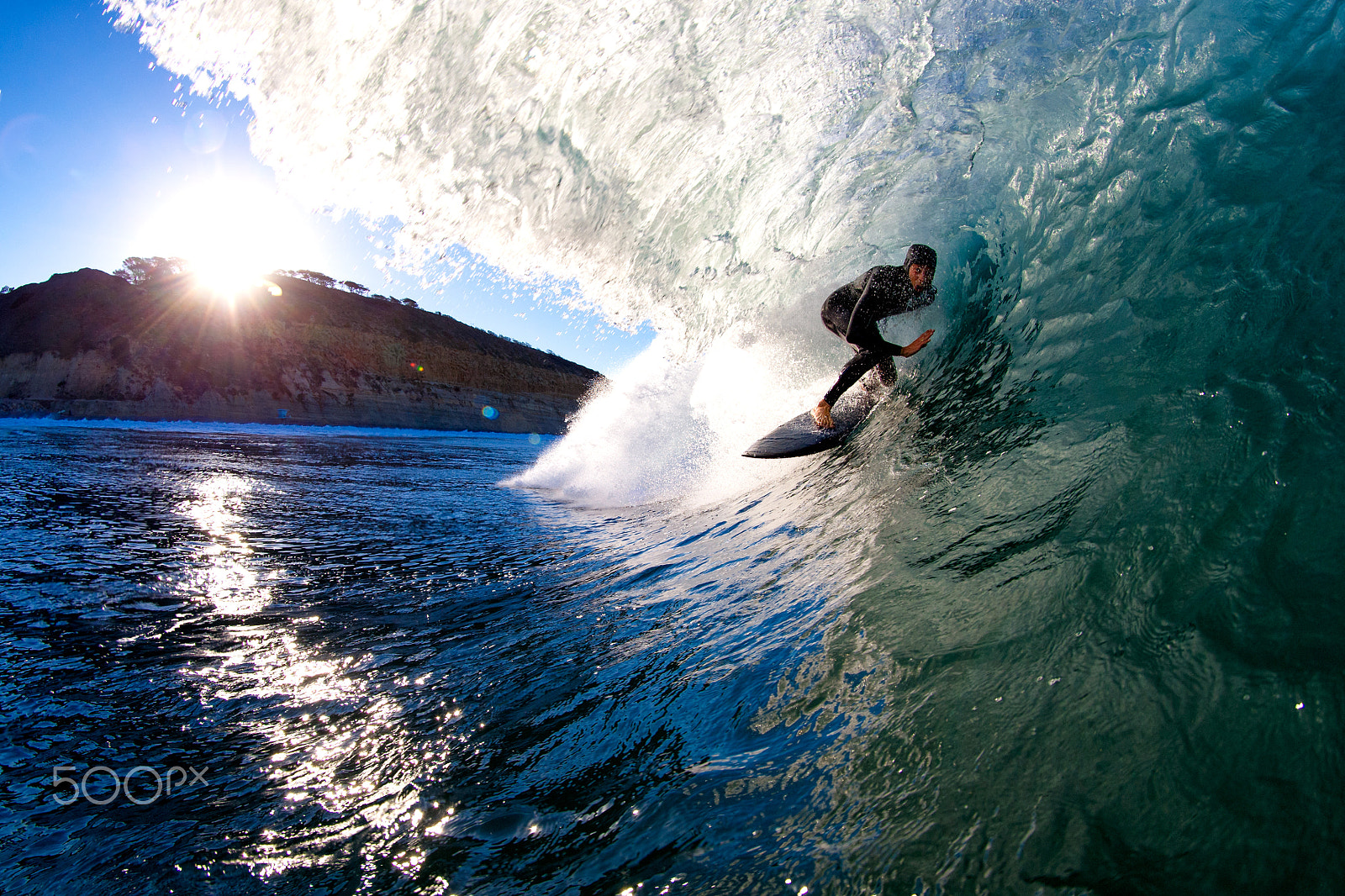 Canon EF 8-15mm F4L Fisheye USM sample photo. Torrey pines tube photography
