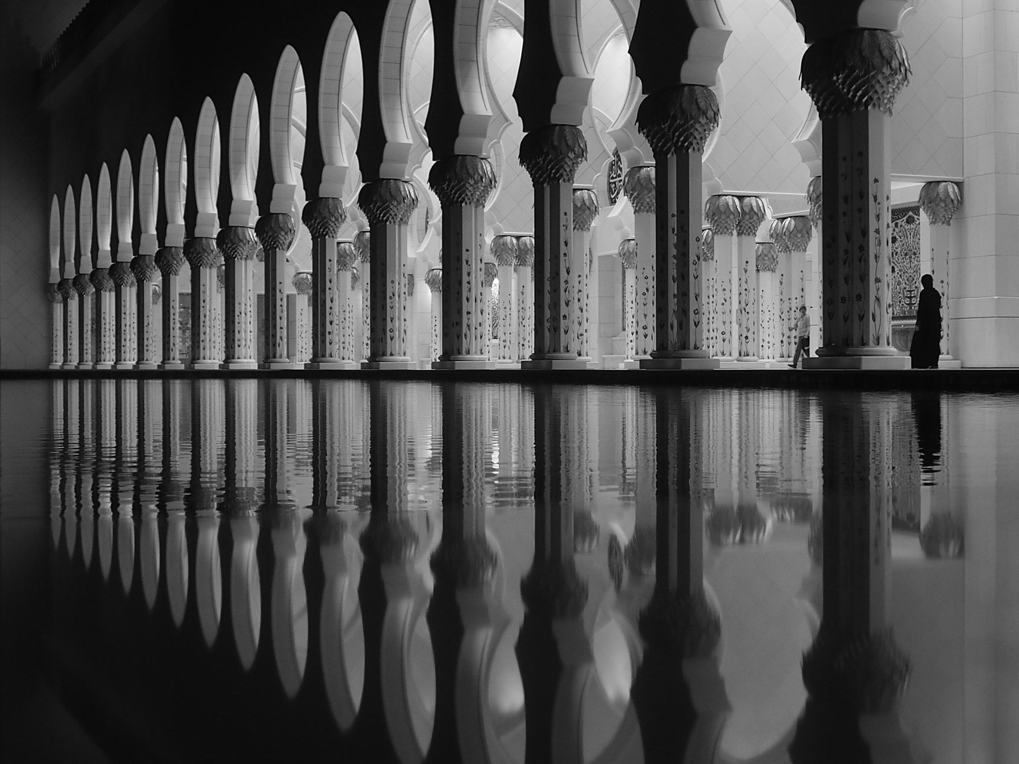 Olympus PEN E-PL5 sample photo. Mosque reflections photography