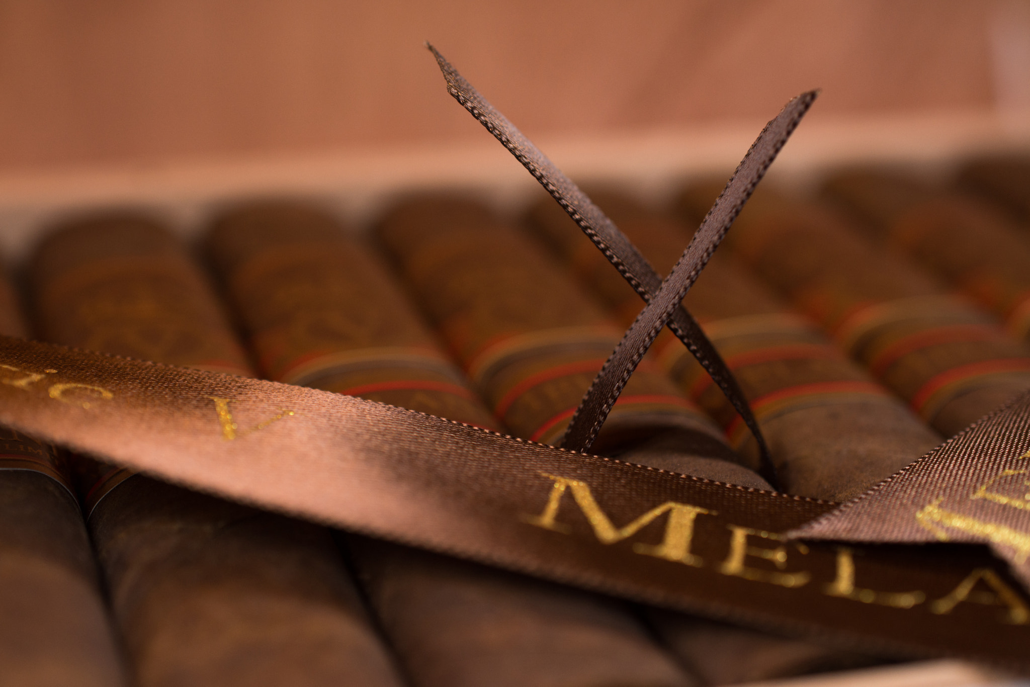 Nikon AF-S DX Micro Nikkor 40mm F2.8 sample photo. Cigar ribbon photography
