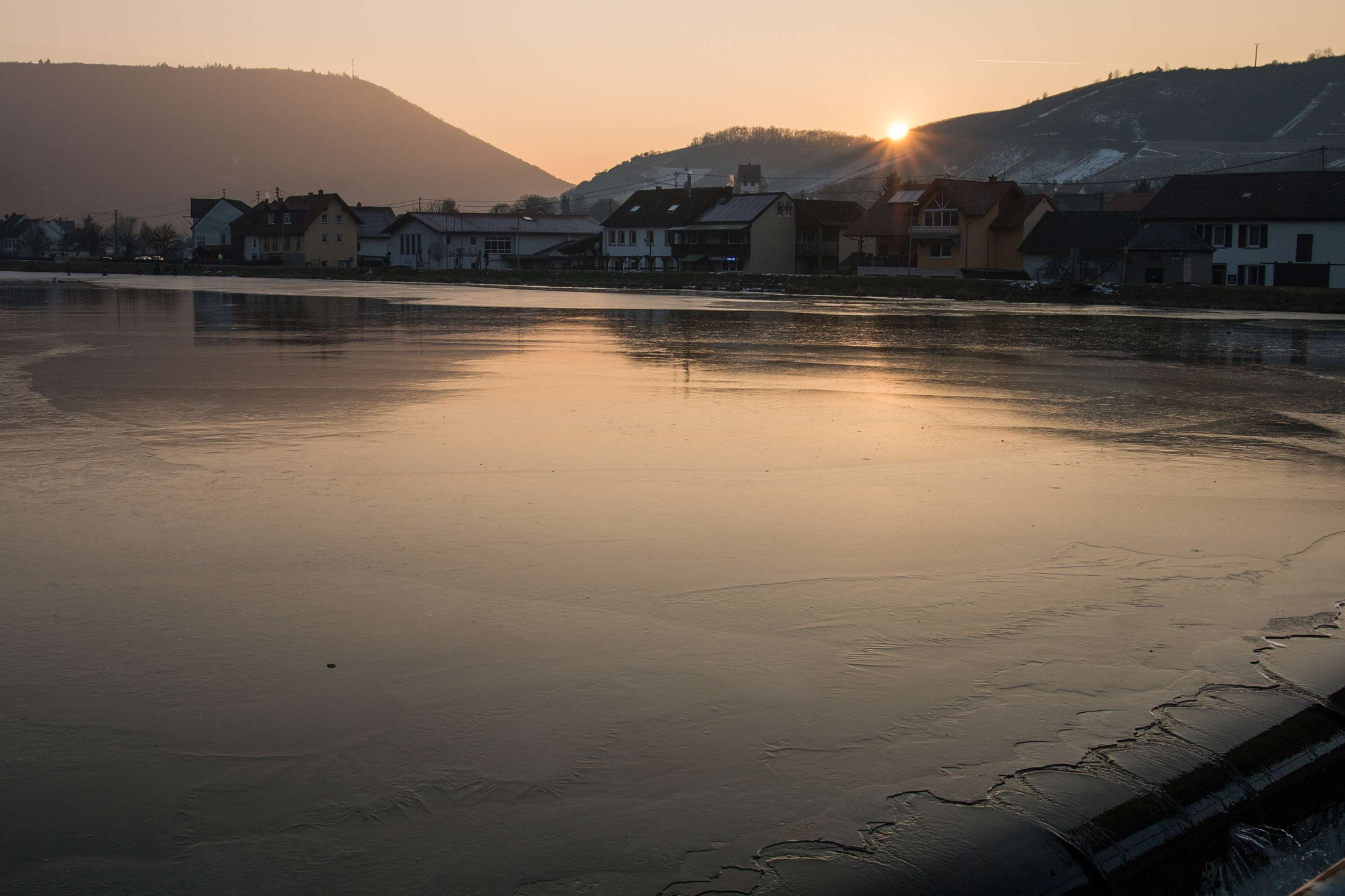 Canon EF 24-105mm F3.5-5.6 IS STM sample photo. Sunset stausee niederhausen photography