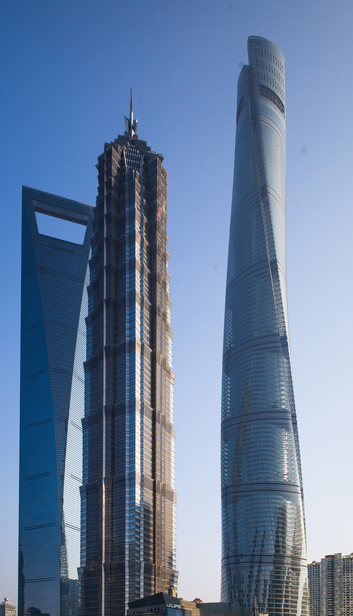 Leica Elmarit-M 28mm F2.8 ASPH sample photo. Three highest buildings in shanghai photography