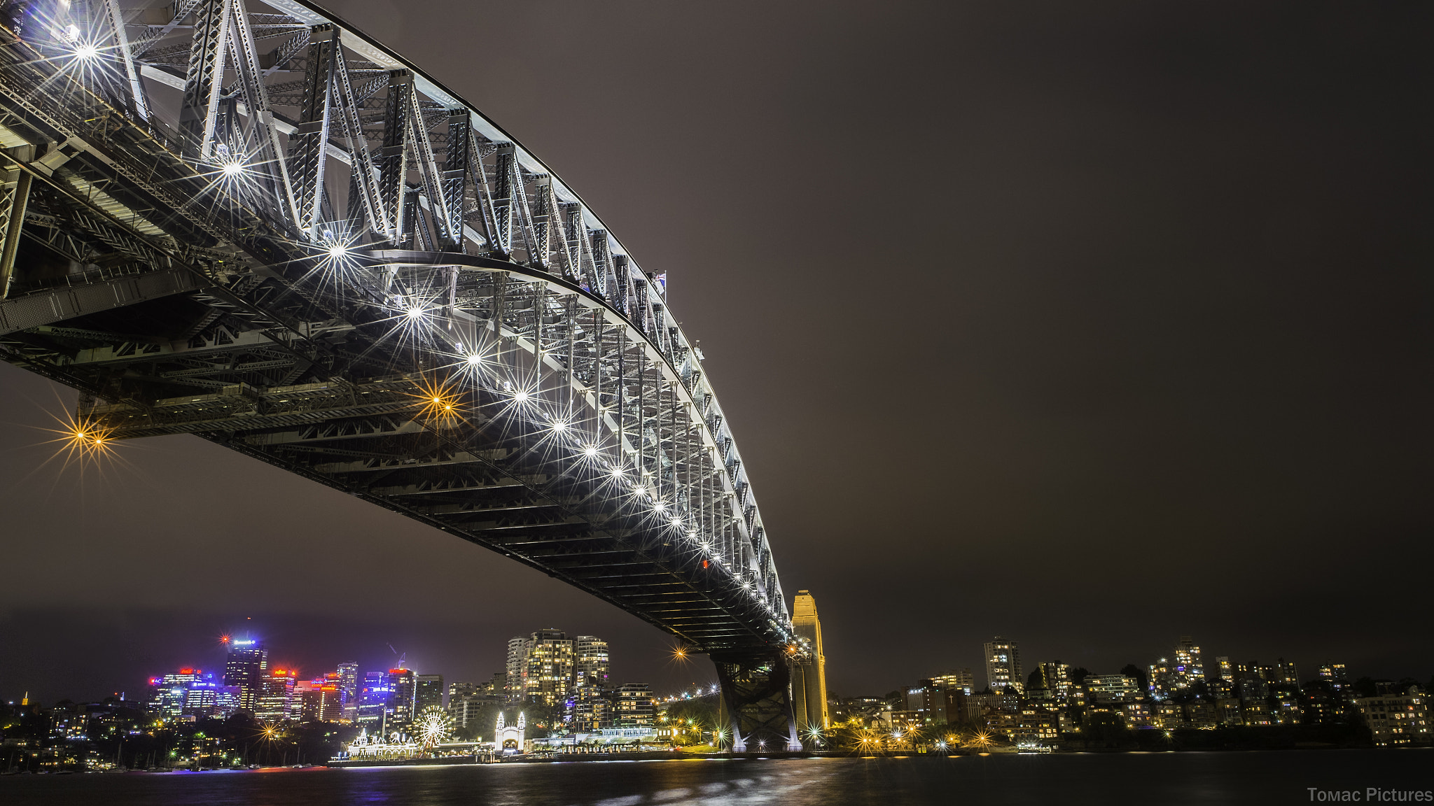 Nikon D4S + Nikon AF-S Nikkor 24mm F1.8G ED sample photo. Harbour bridge - sydney photography