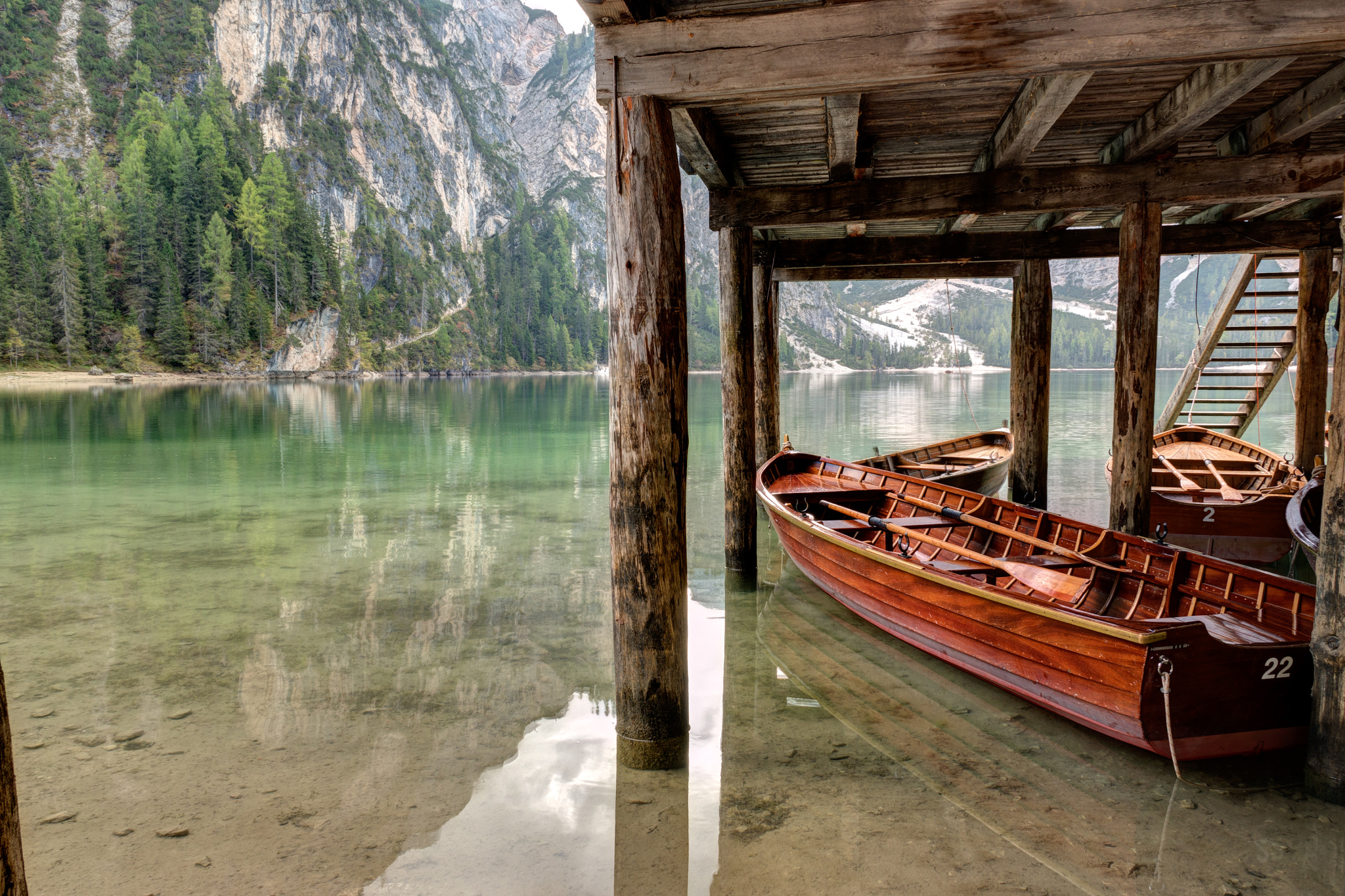 Panasonic Lumix G X Vario 12-35mm F2.8 ASPH Power OIS sample photo. Braies lake from the river version photography