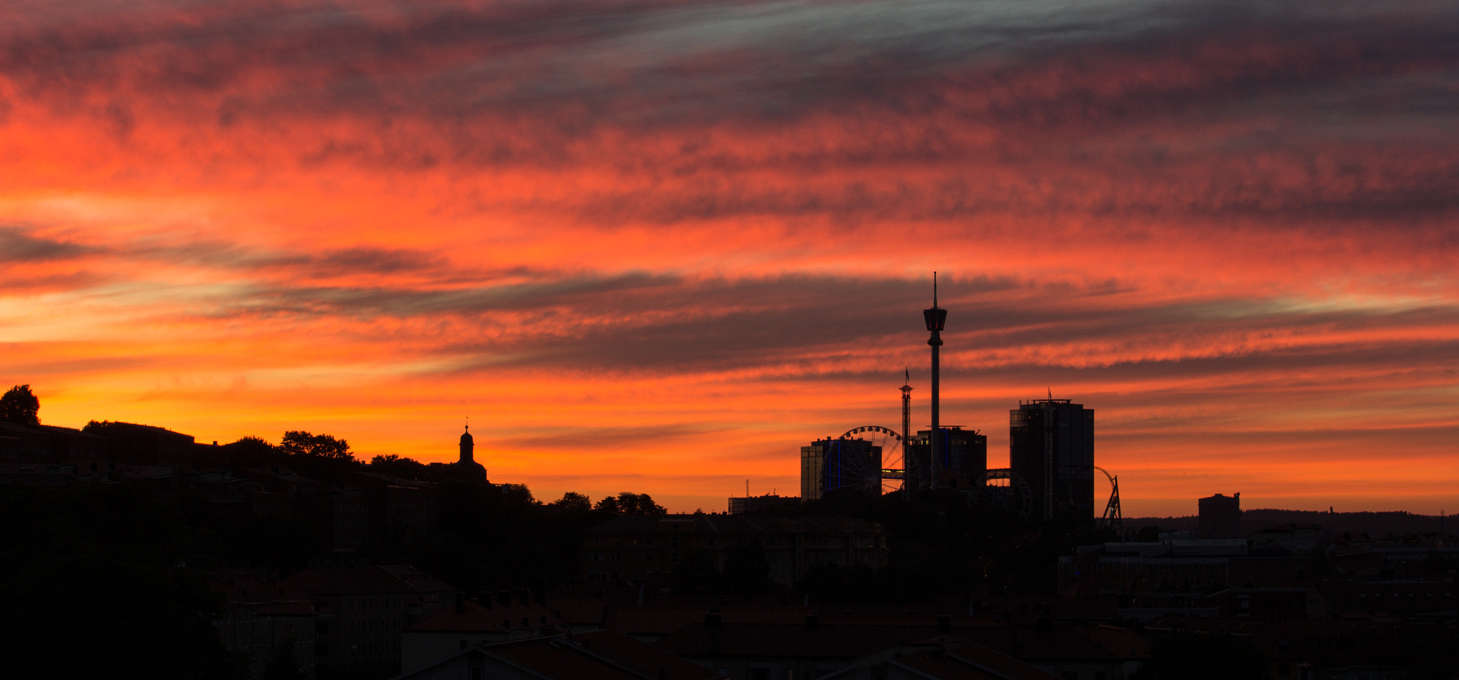 Canon EF-S 55-250mm F4-5.6 IS sample photo. Gothenburg sunset photography