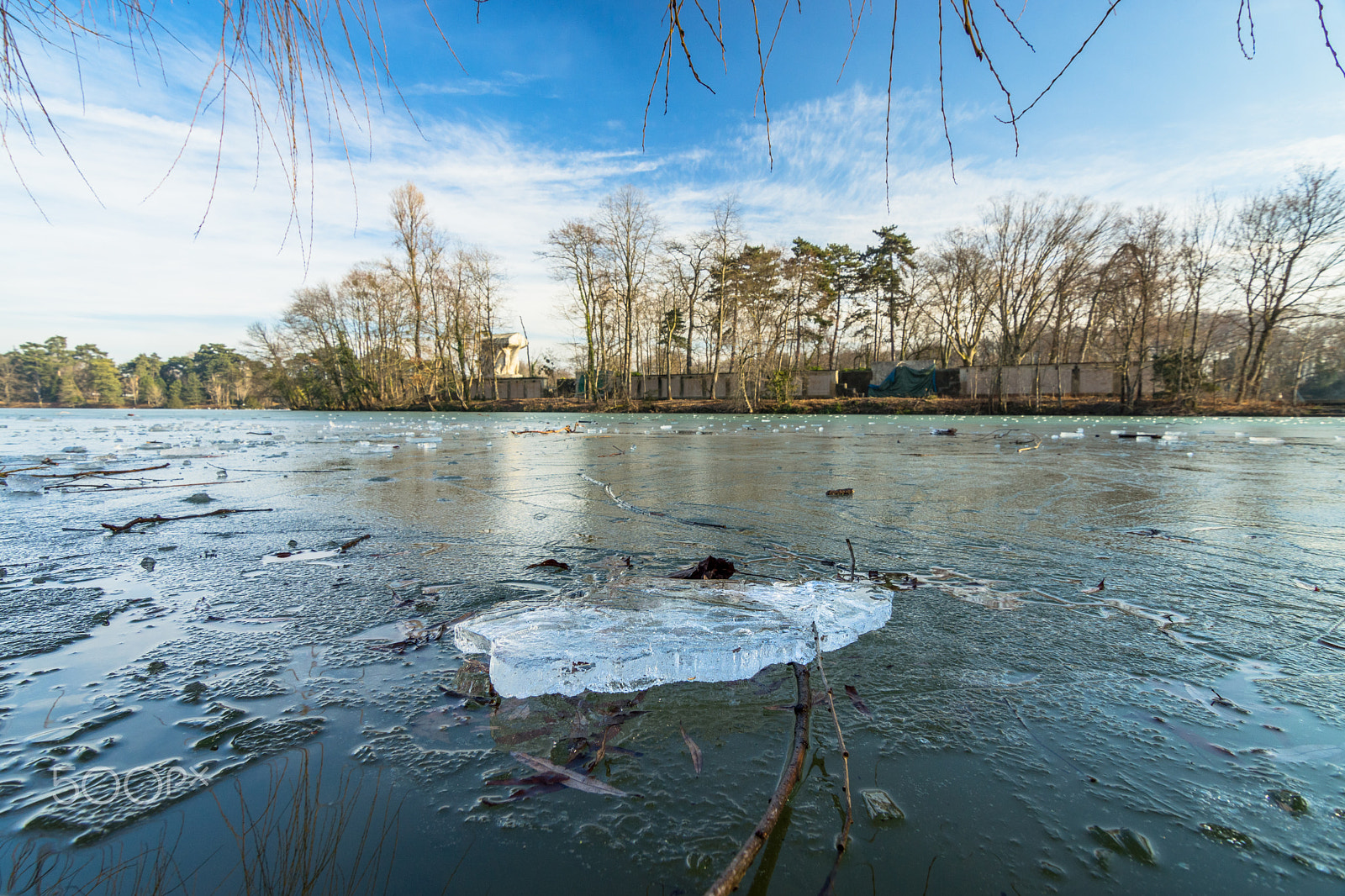 20mm F2.8 sample photo. Frozen lake 2 photography