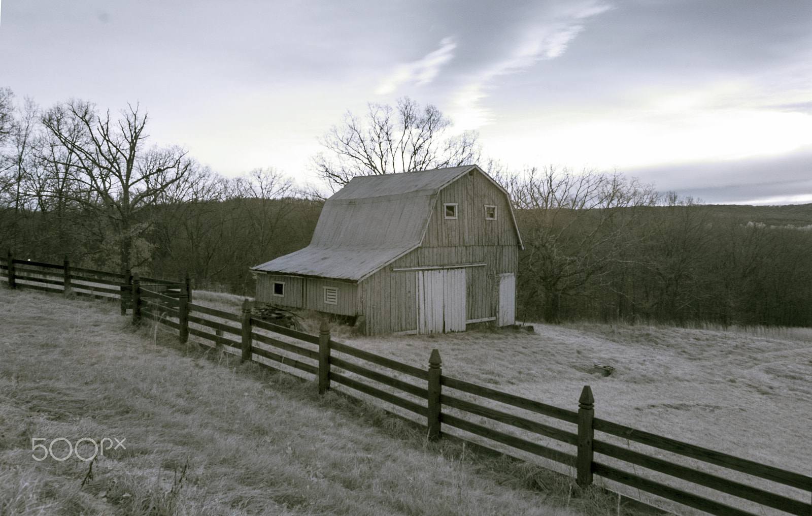 Nikon D70s sample photo. Infrared sunrise photography