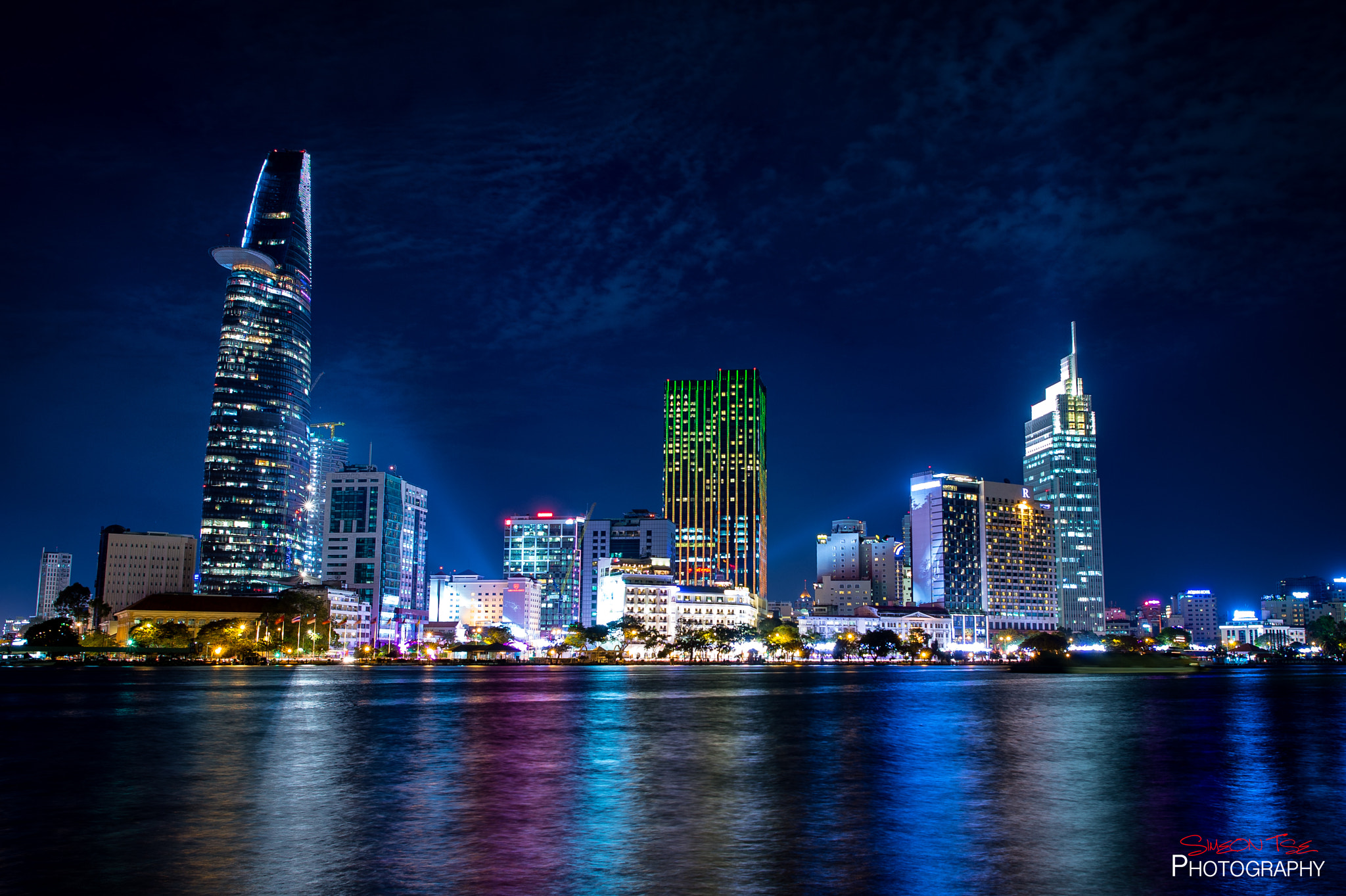 Nikon AF-S Nikkor 24mm F1.4G ED sample photo. Ho chi minh lights photography