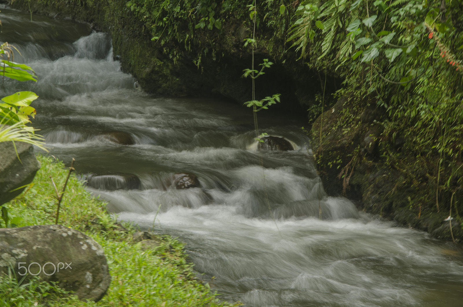Nikon D5100 + Sigma 18-200mm F3.5-6.3 DC OS HSM sample photo. River in southern mexico in long exposure photography