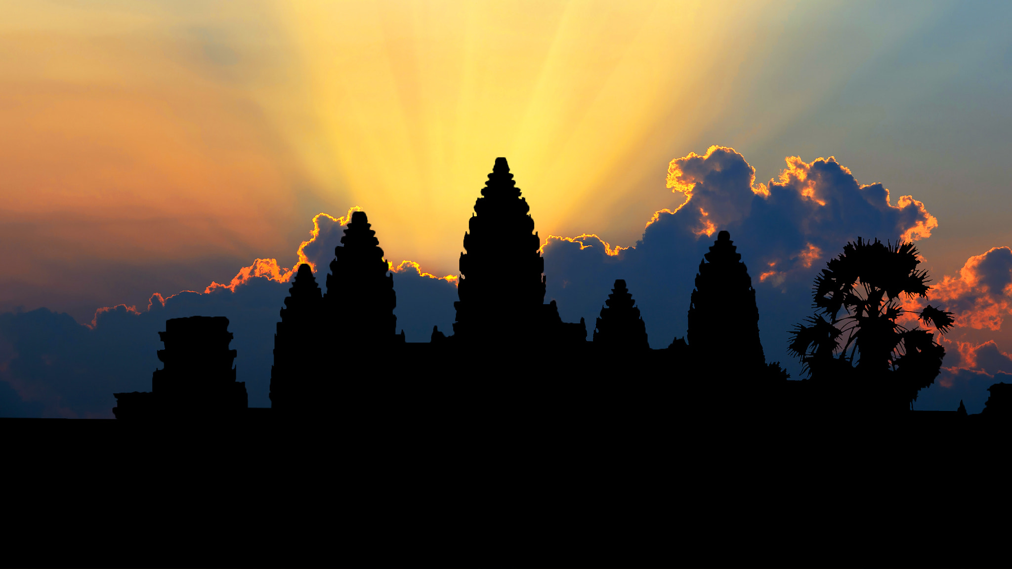 Nikon D4S sample photo. Sunrise at angkor wat temple, siem reap in cambodia. photography