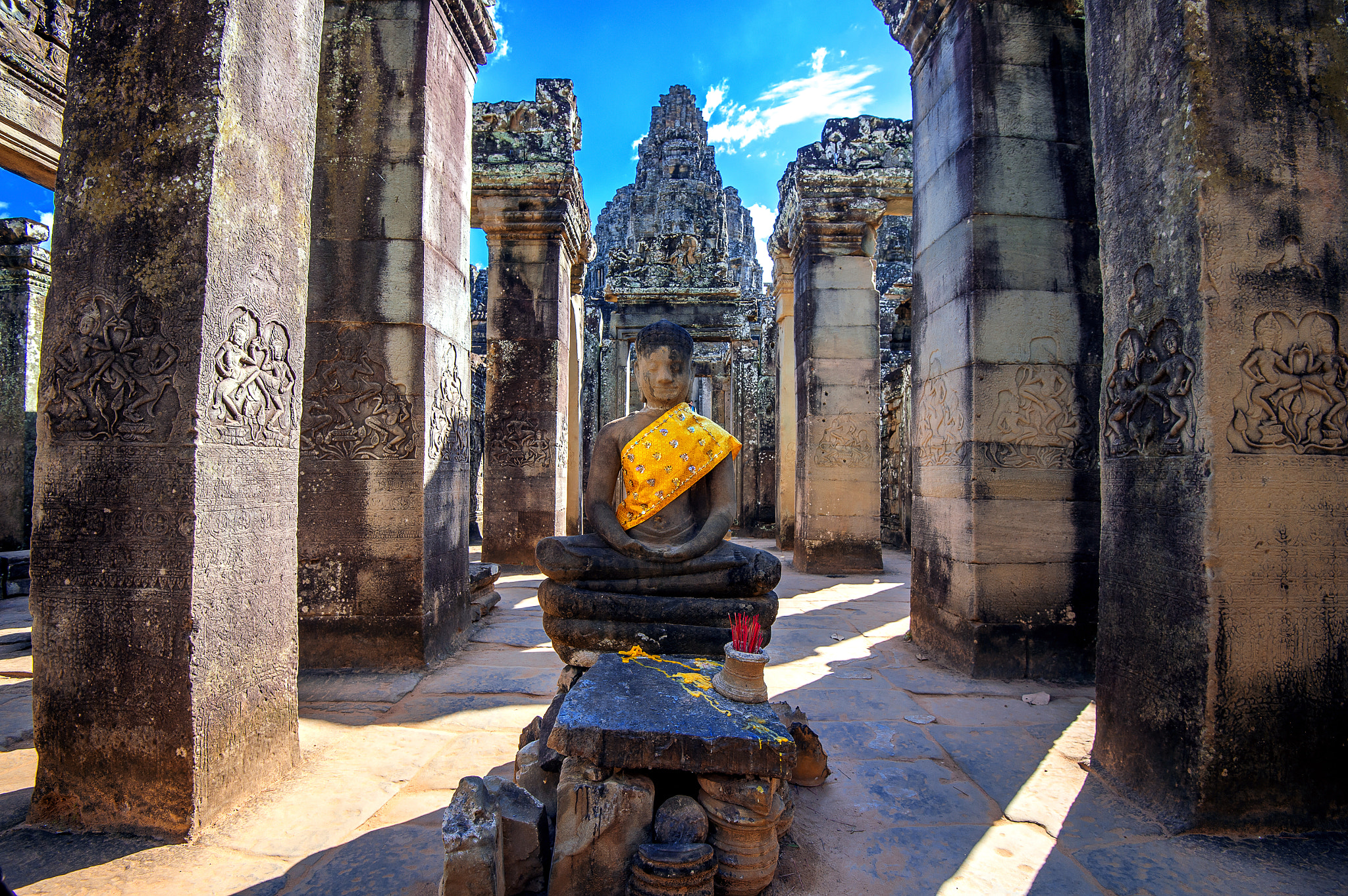 Nikon D4S sample photo. Ancient stone faces of bayon temple, angkor wat, siam reap, camb photography