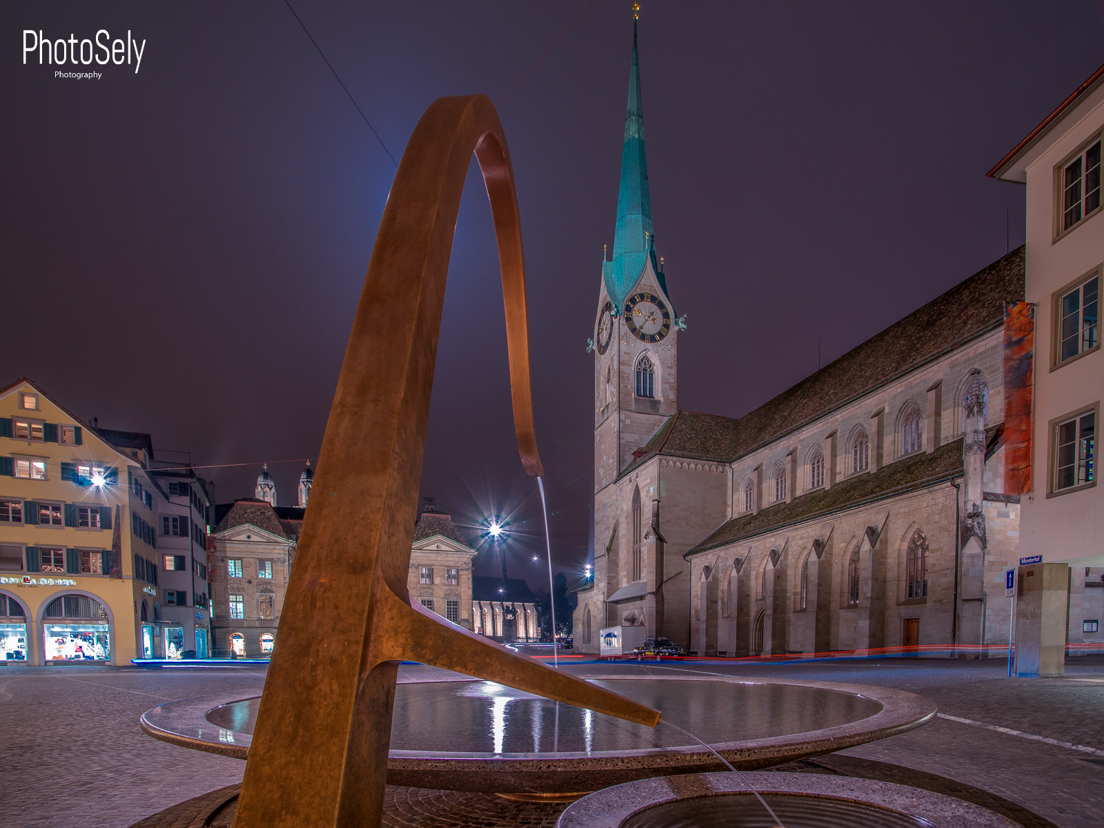 Sony a7 sample photo. Zürich by night photography