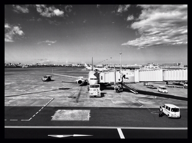 Apple iPhone8,1 sample photo. In tokyo.airport say hello and say goodbye.离开东京时候拍的照片. photography