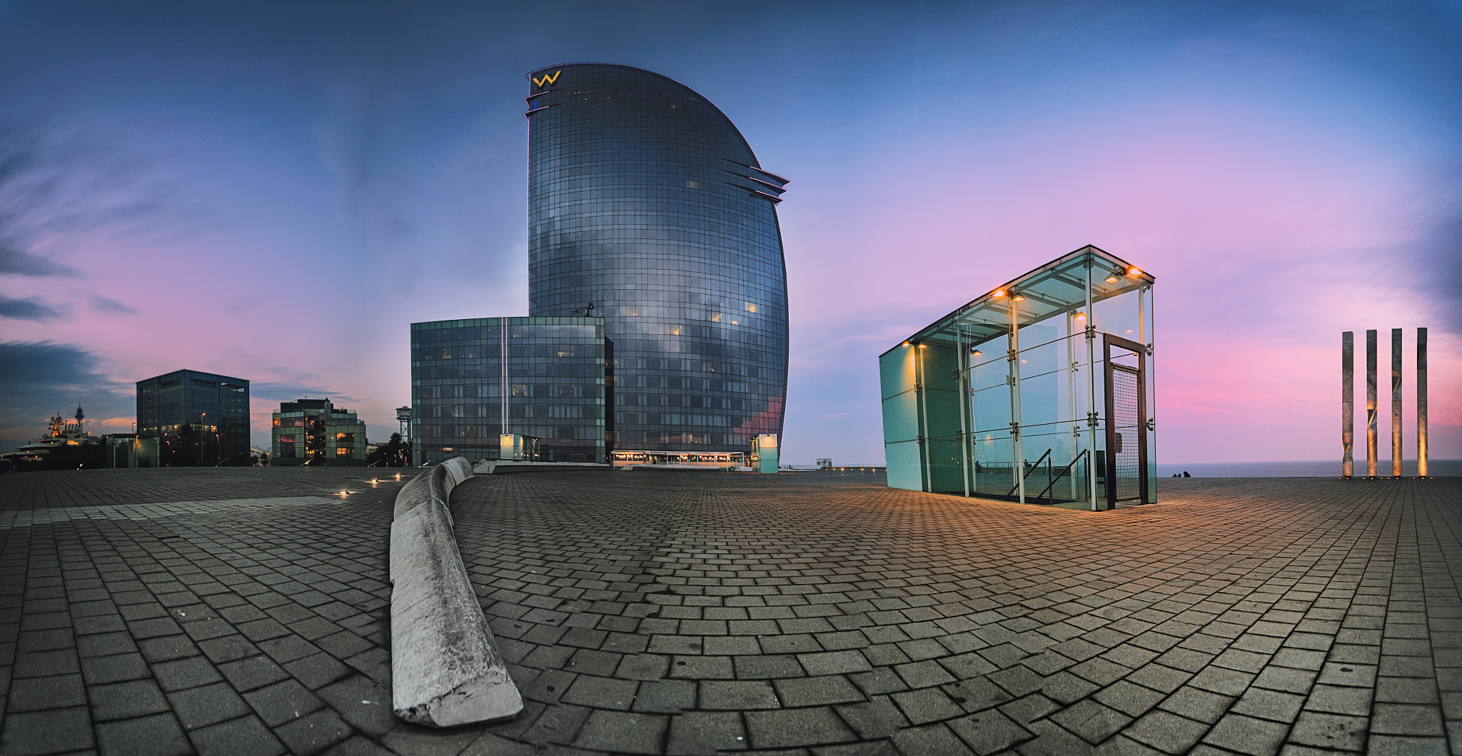 Nikon D610 + Tamron SP AF 17-35mm F2.8-4 Di LD Aspherical (IF) sample photo. Hotel w from barcelona photography