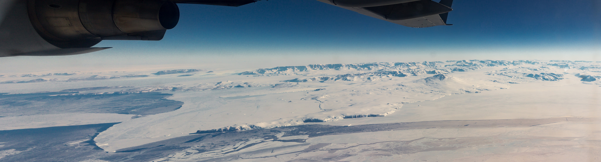 Canon EF-S 24mm F2.8 STM sample photo. Antarctica from a c-17 photography