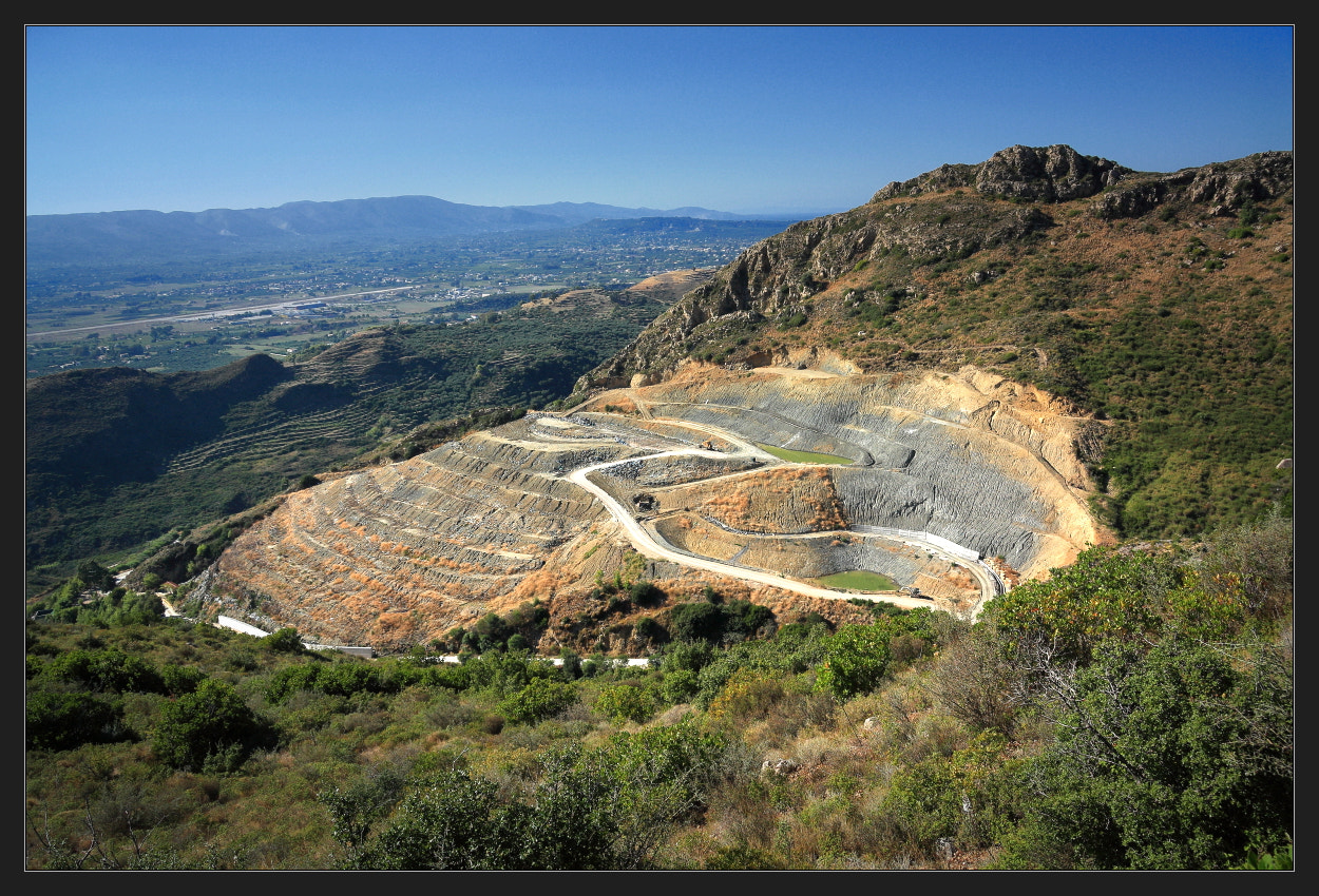 Canon EF-S 17-85mm F4-5.6 IS USM sample photo. Open-pit mining photography