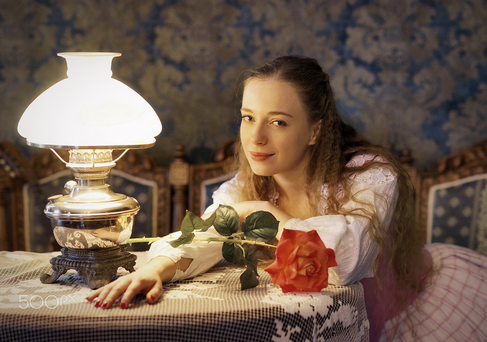 Sony a99 II + Sony Planar T* 85mm F1.4 ZA sample photo. Portrait of girl with rose photography