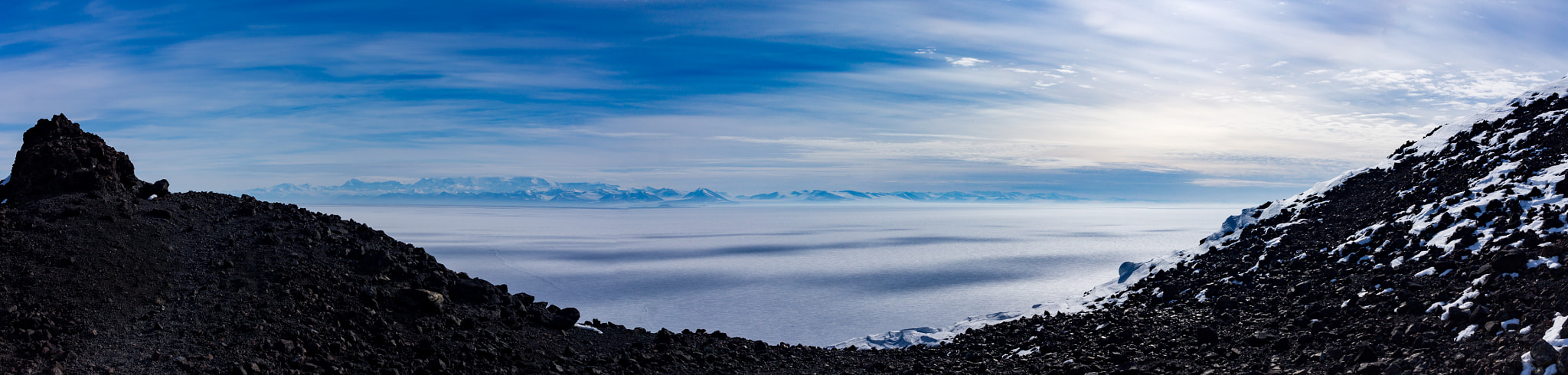 Canon EF-S 24mm F2.8 STM sample photo. A view from hut point ridge photography