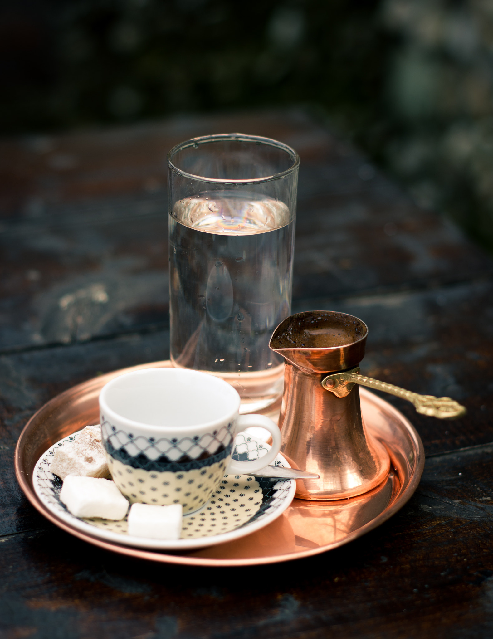 A Series Lens sample photo. Turkish coffee photography