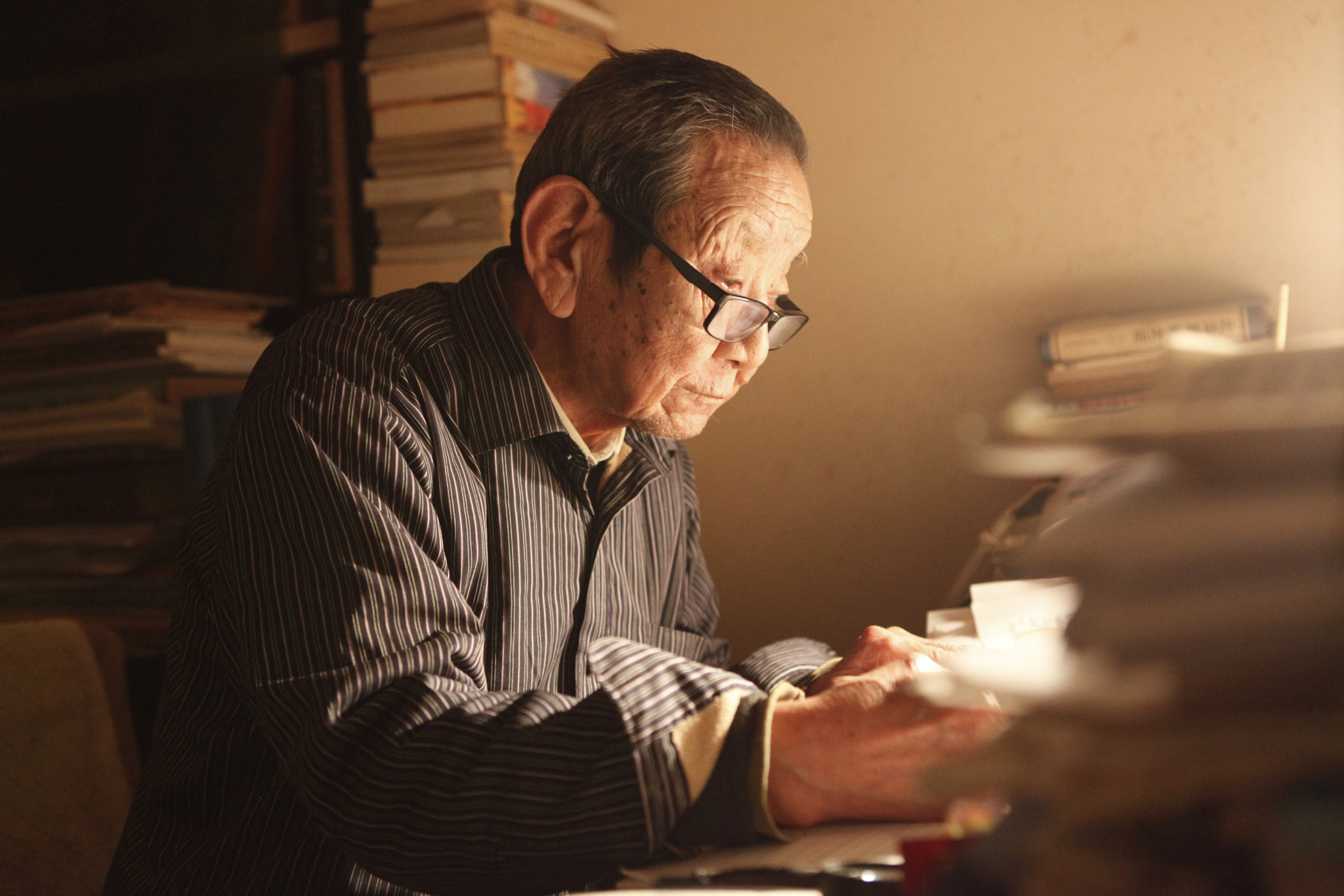 Canon EOS 5D Mark II + Canon EF 24-70mm F2.8L USM sample photo. It is my grandpa during the chinese spring festval photography