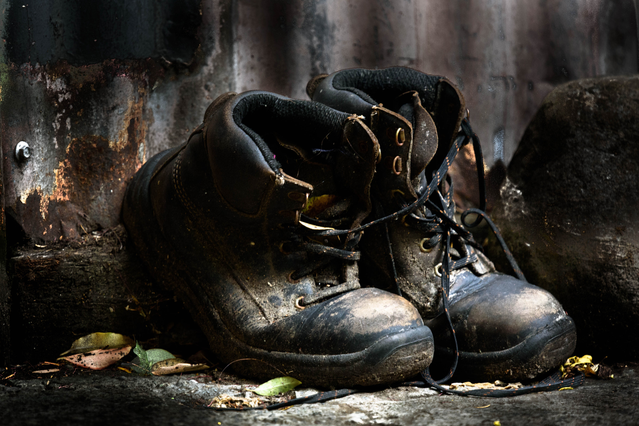 Nikon D750 sample photo. Old boots photography