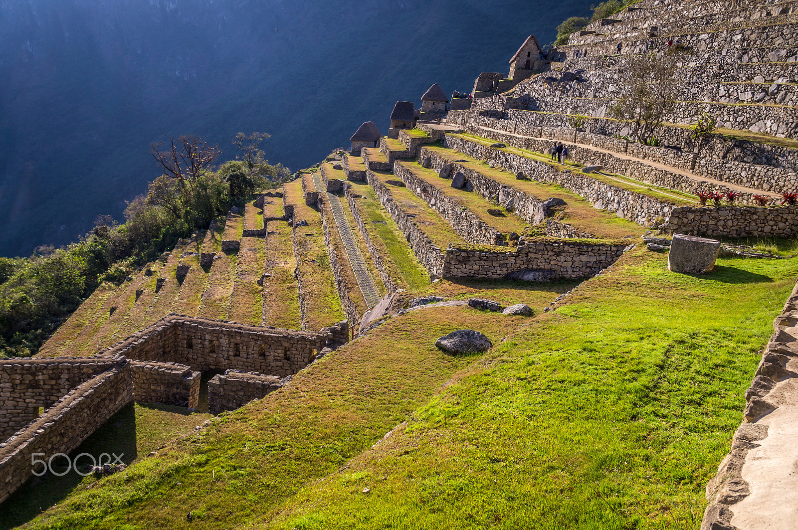 Sony SLT-A37 sample photo. Stairs at machu picchu inca city, peru photography